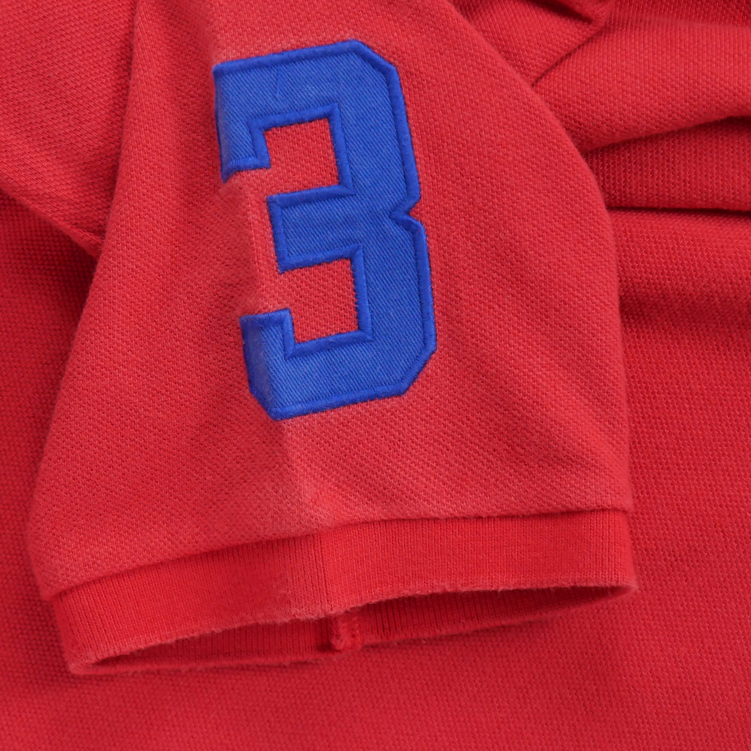 Polo manches courtes Homme  Rouge 5