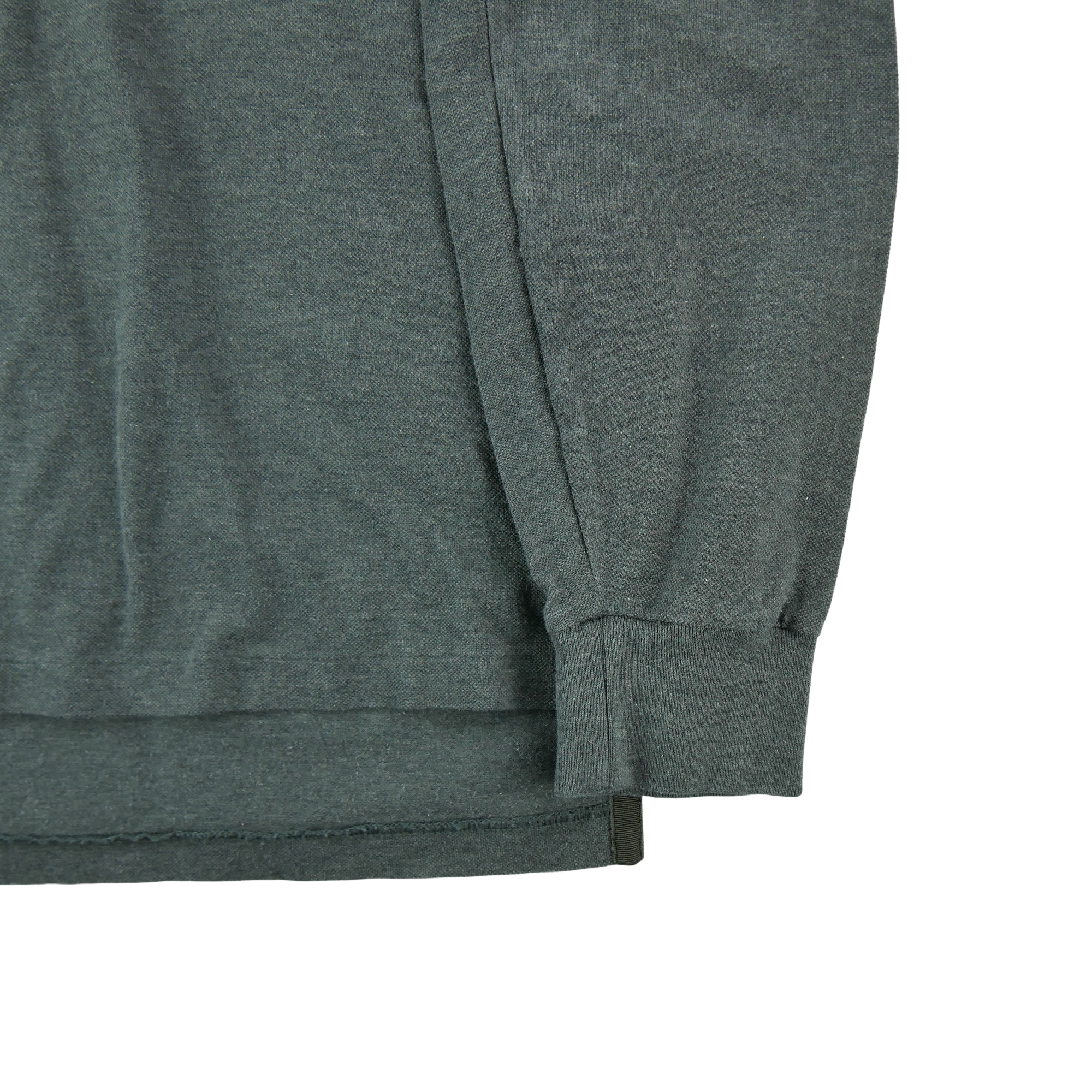 Polo manches longues Homme  Gris 4