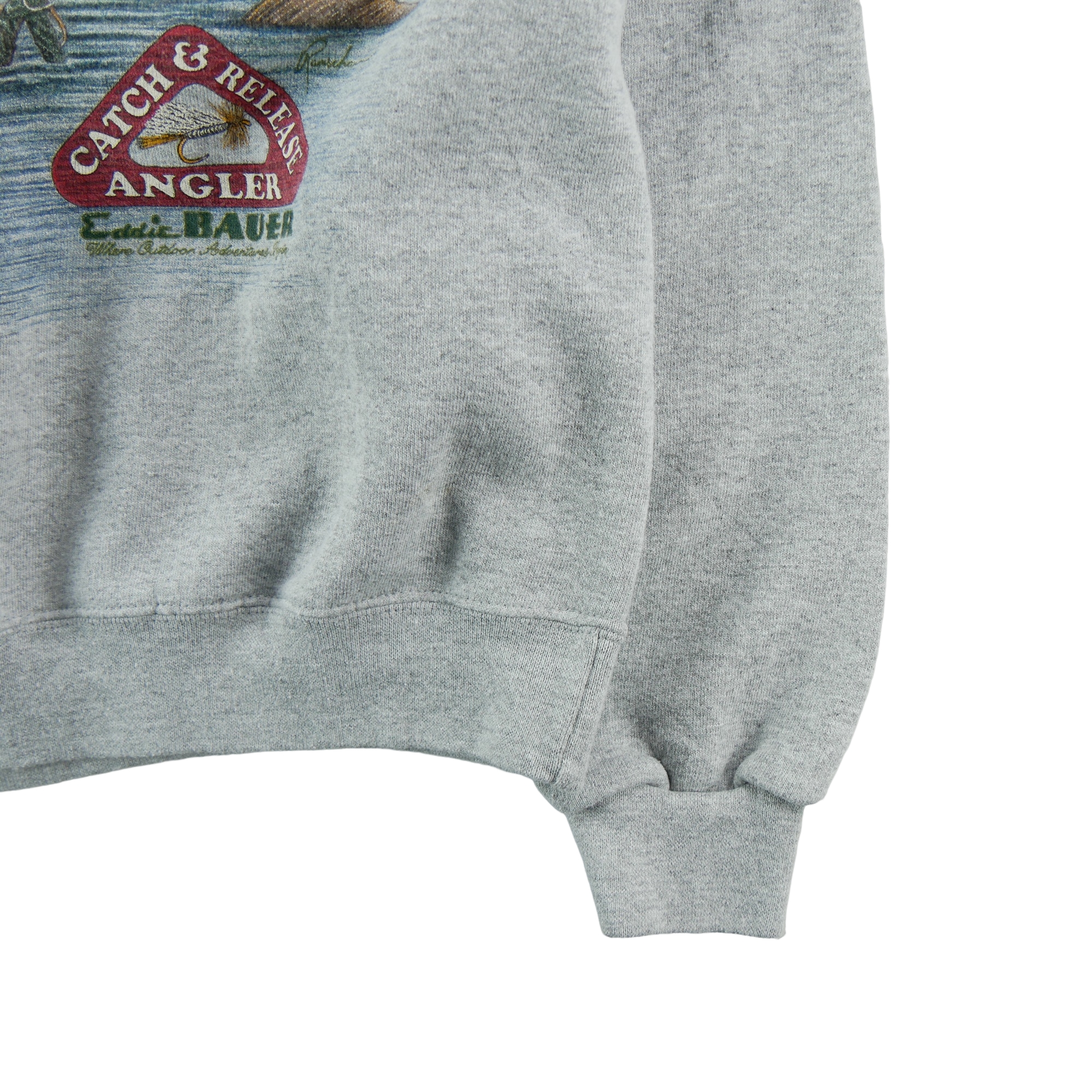 Sweat Homme  Vintage Made in USA Gris 4