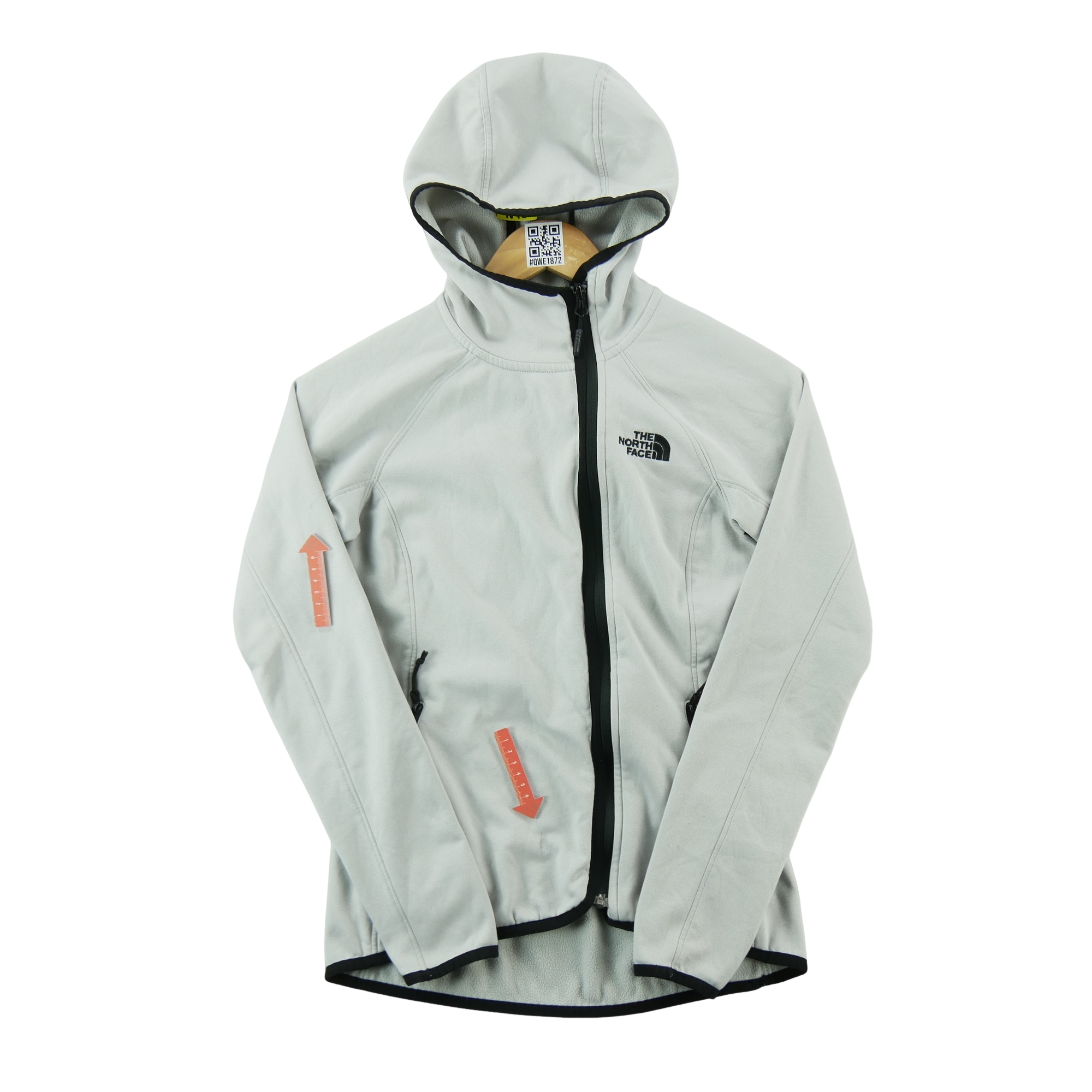 Sweat à capuche Femme  full-zip Gris 5