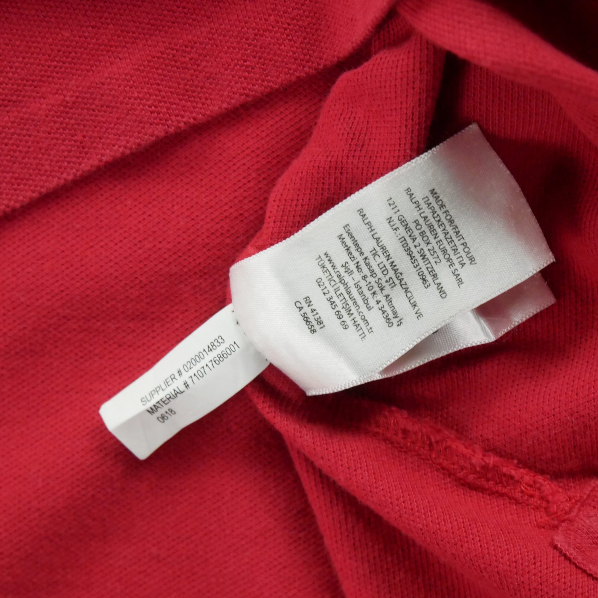 Polo manches courtes Homme  Rouge 7