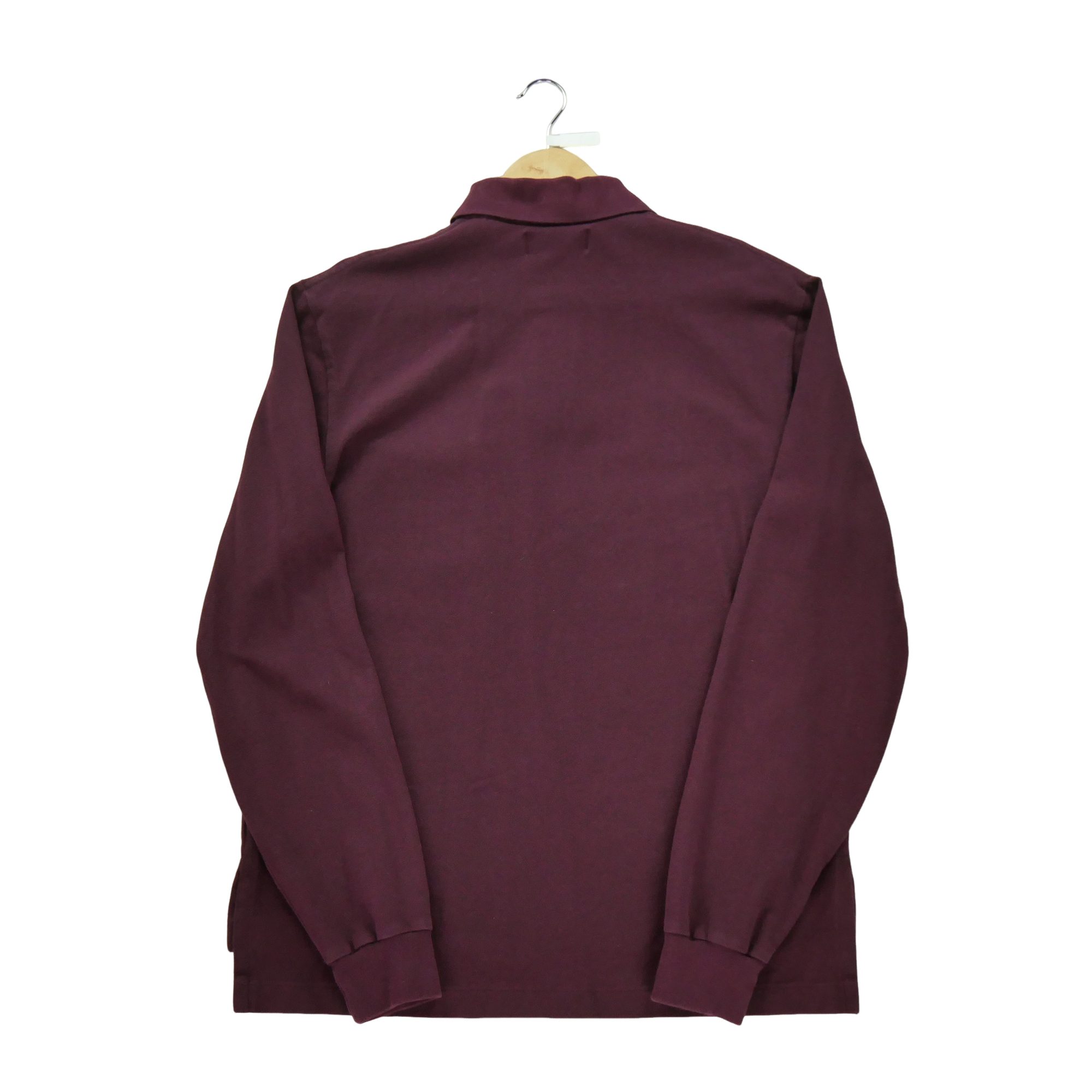 Polo manches longues Homme  Bordeaux 3