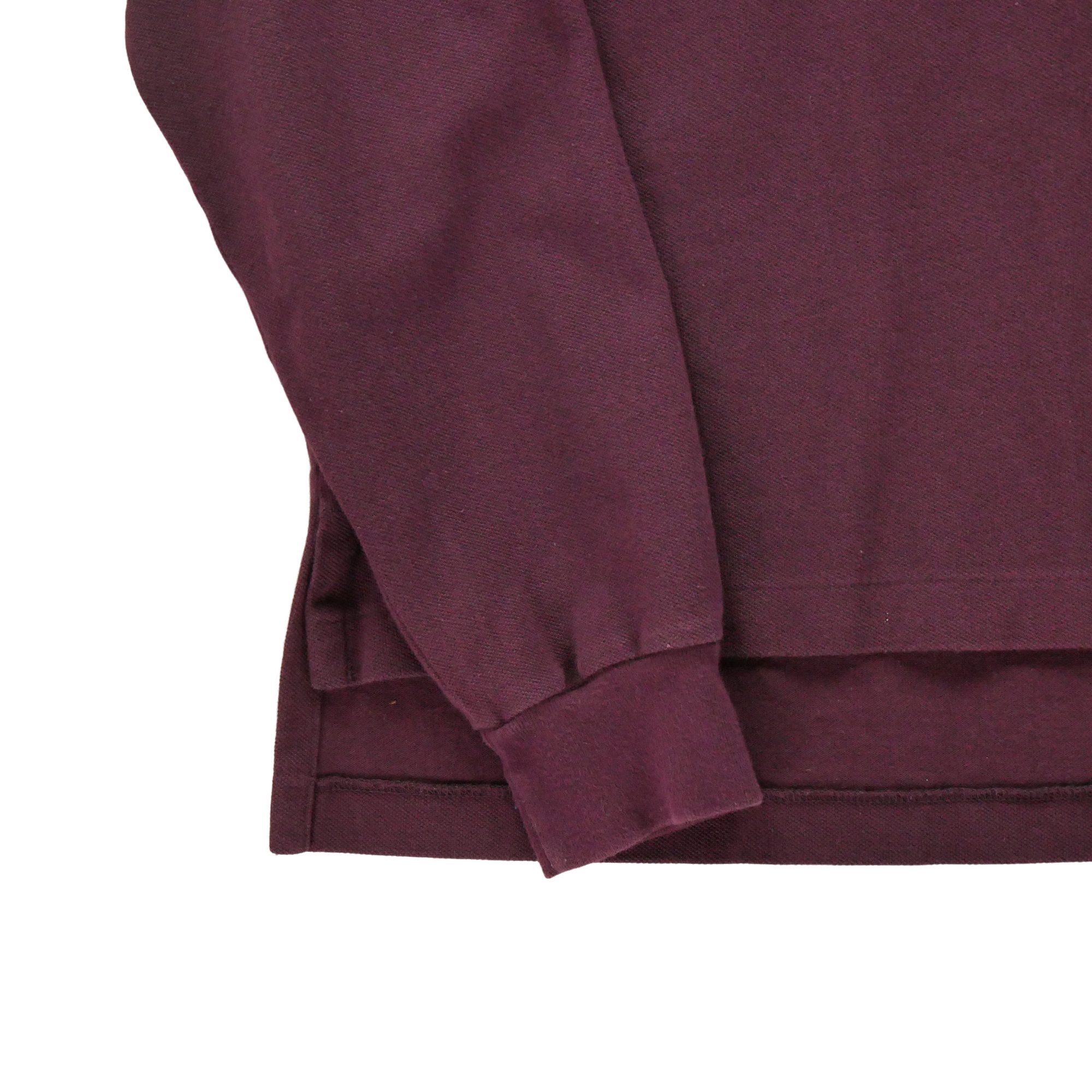 Polo manches longues Homme  Bordeaux 6