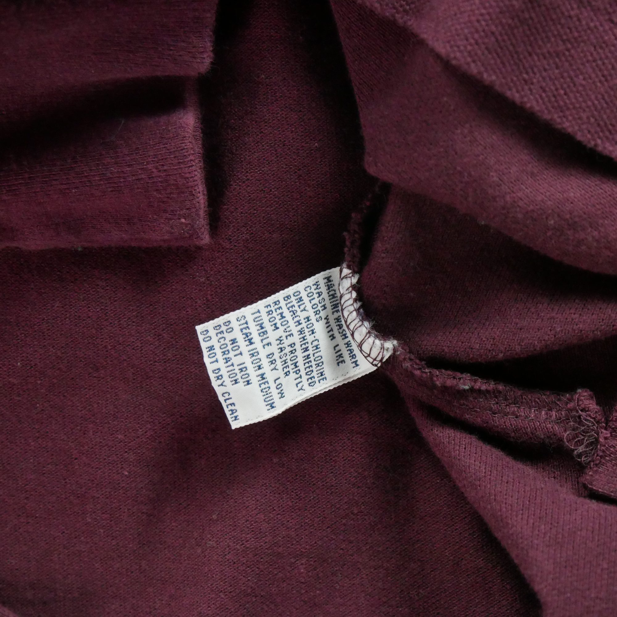 Polo manches longues Homme  Bordeaux 8