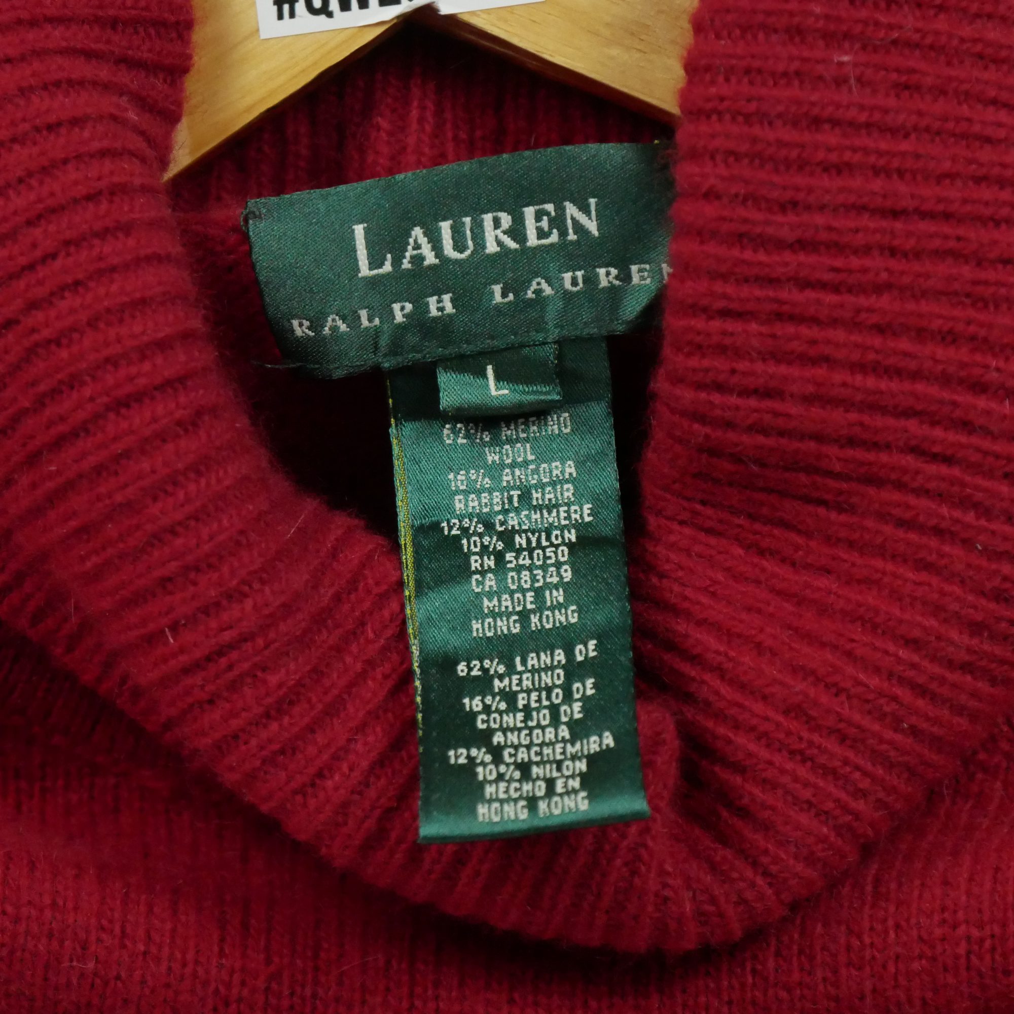 Pull Femme  en laine et cachemire Rouge 5