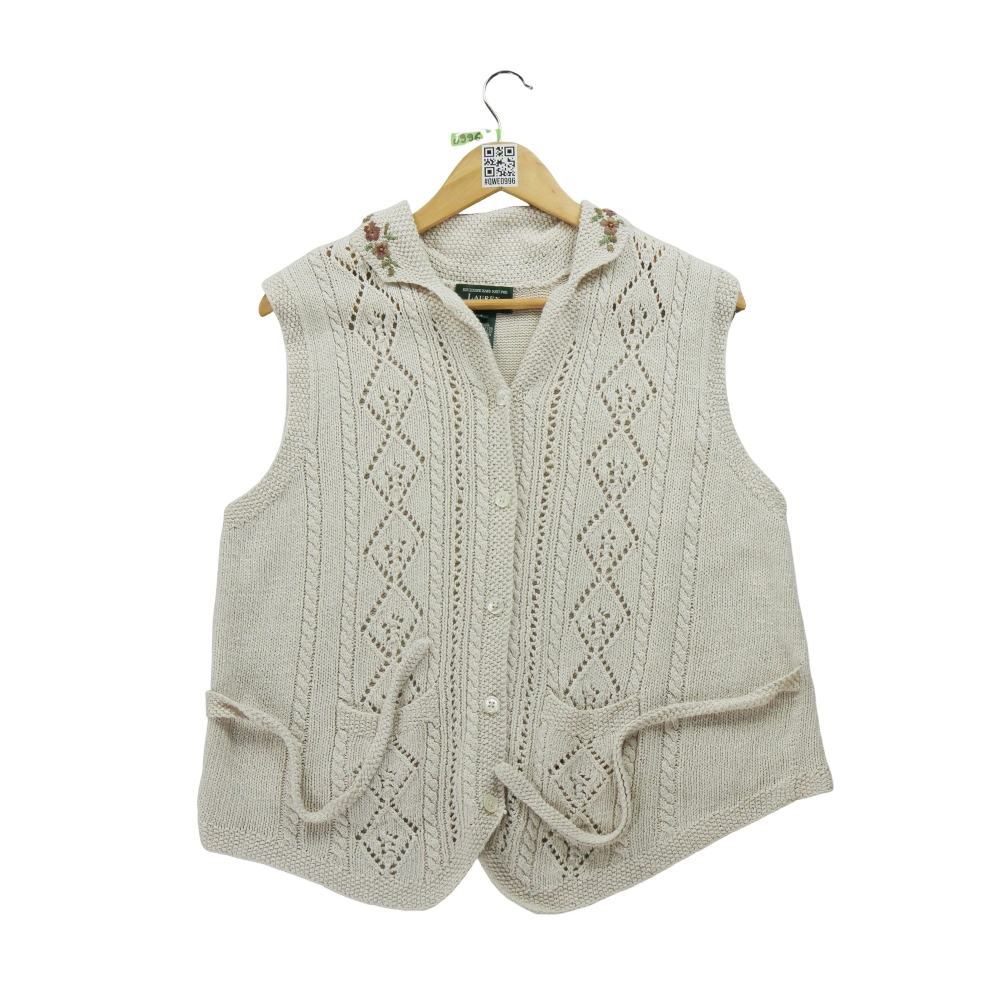 Pull Femme  en lin Beige 1