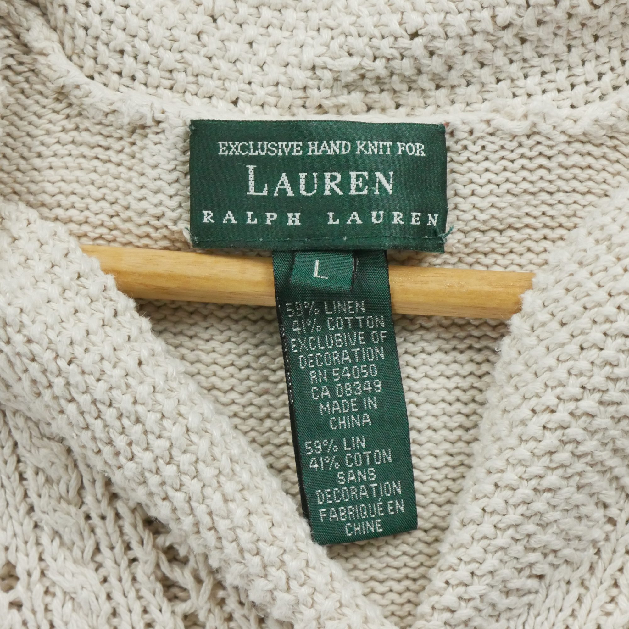 Pull Femme  en lin Beige 3