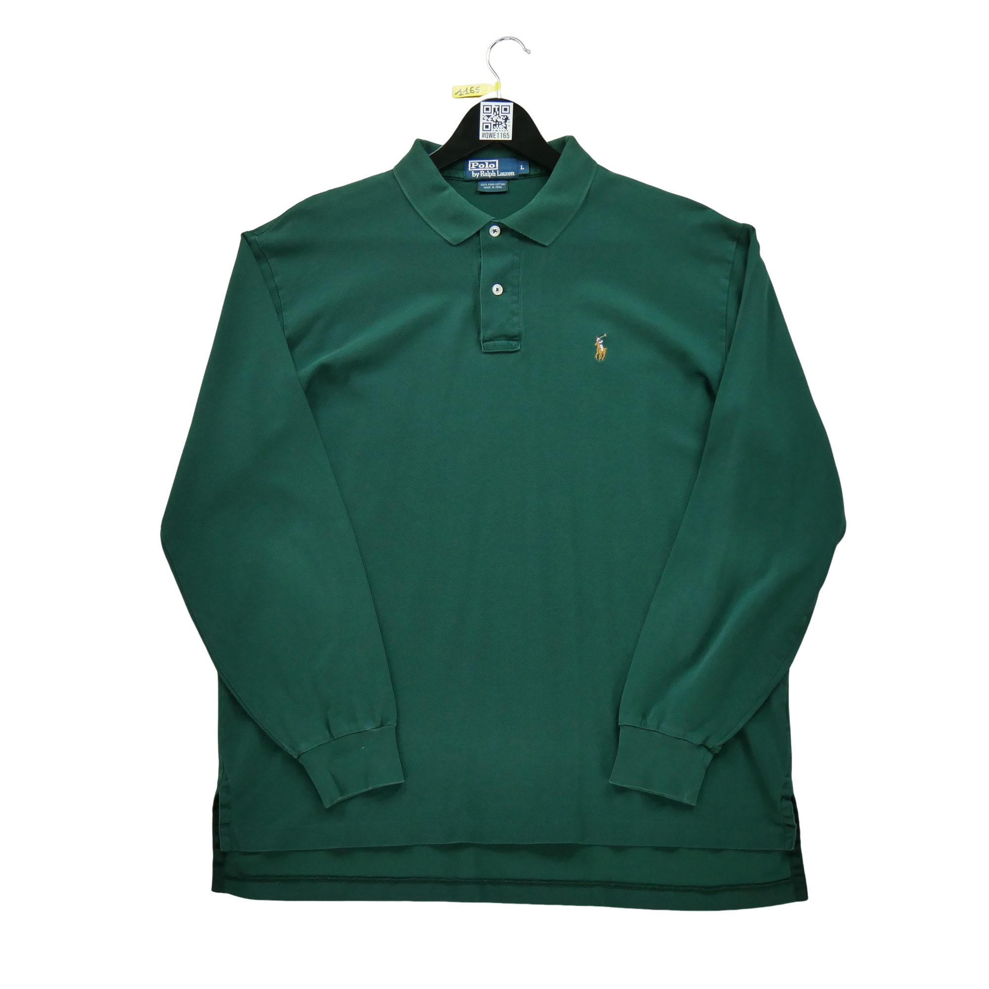 Polo manches longues Homme  Vert 1
