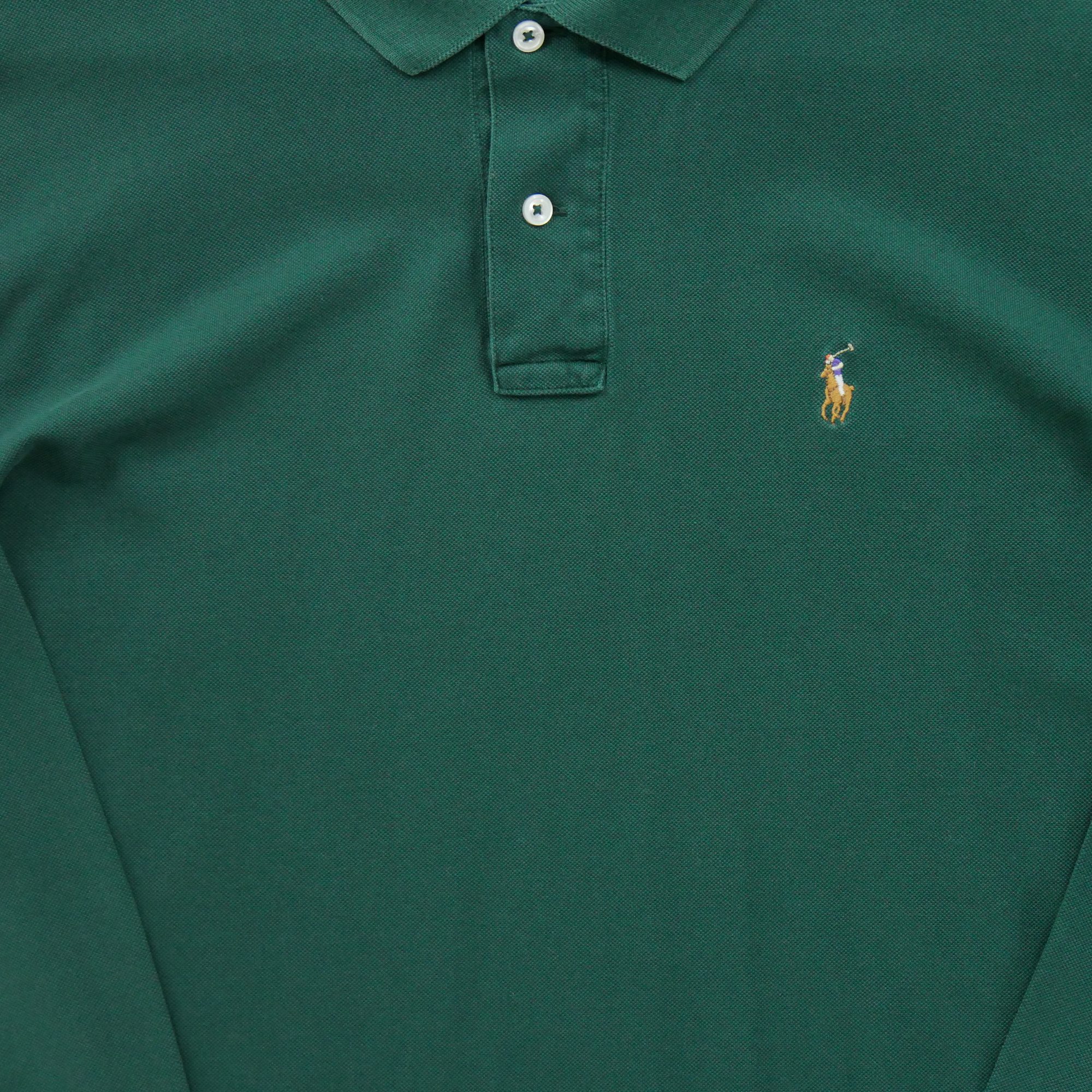 Polo manches longues Homme  Vert 4
