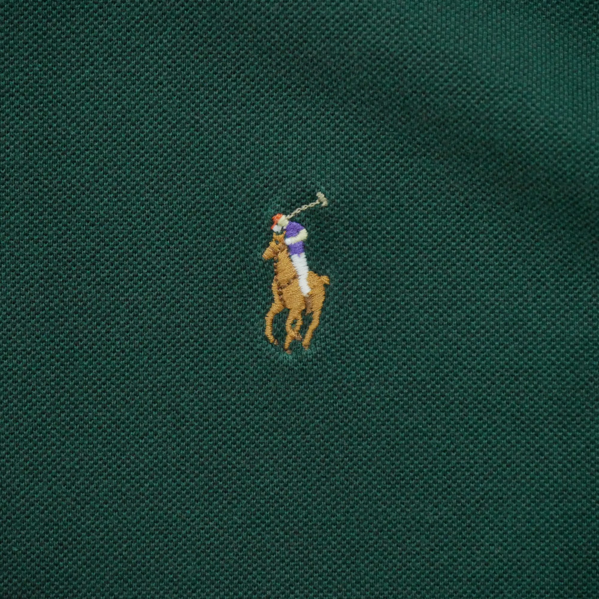 Polo manches longues Homme  Vert 5