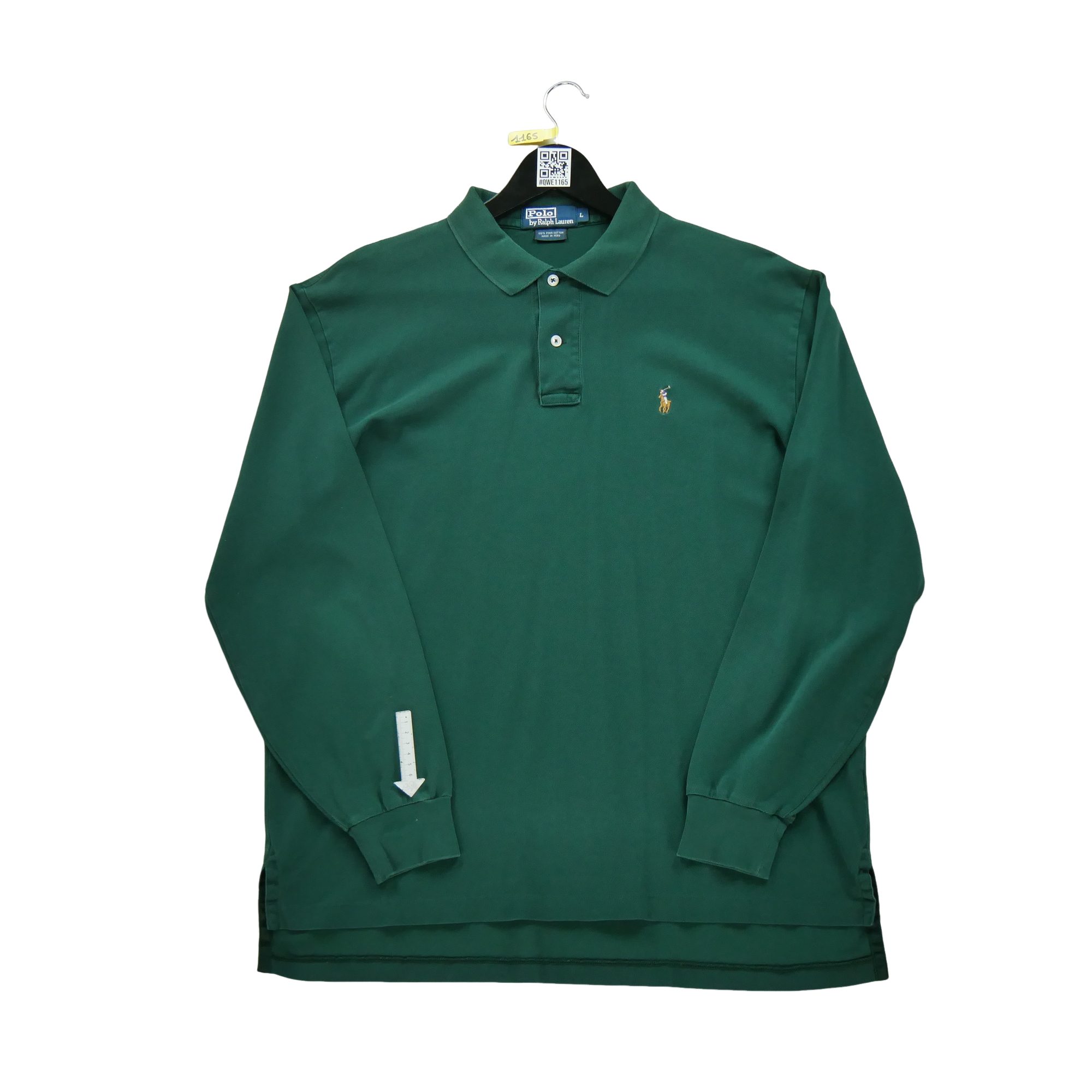 Polo manches longues Homme  Vert 6