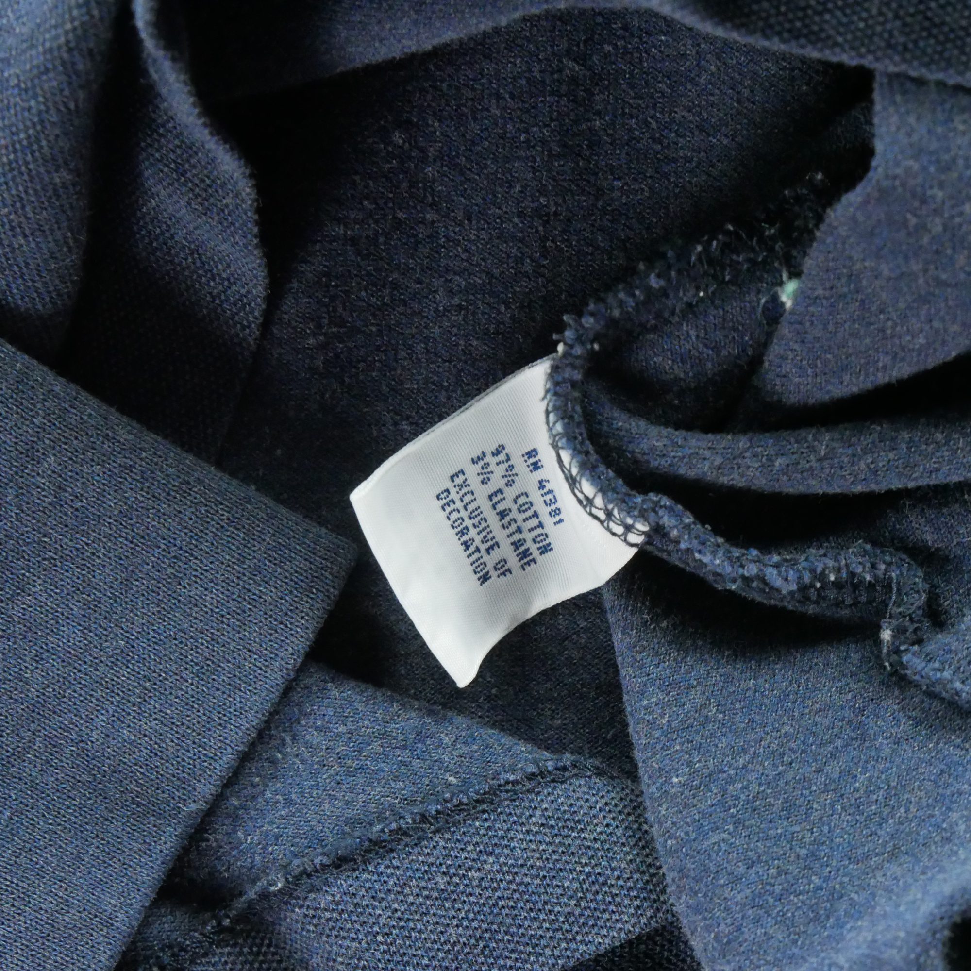 Polo manches longues Homme  Marine 6