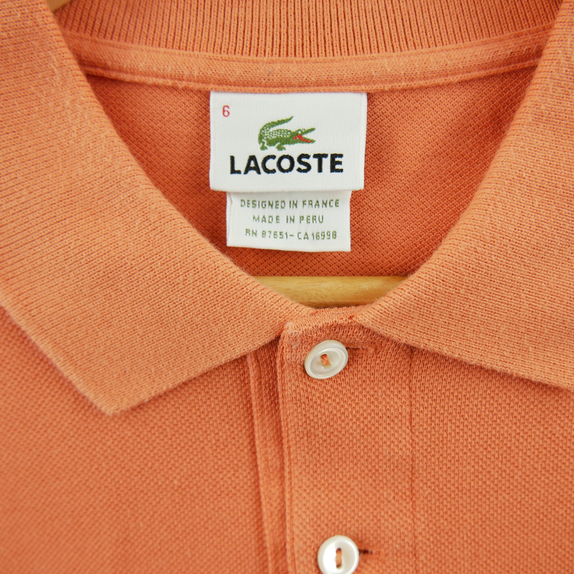 Polo manches courtes Homme  Orange 8