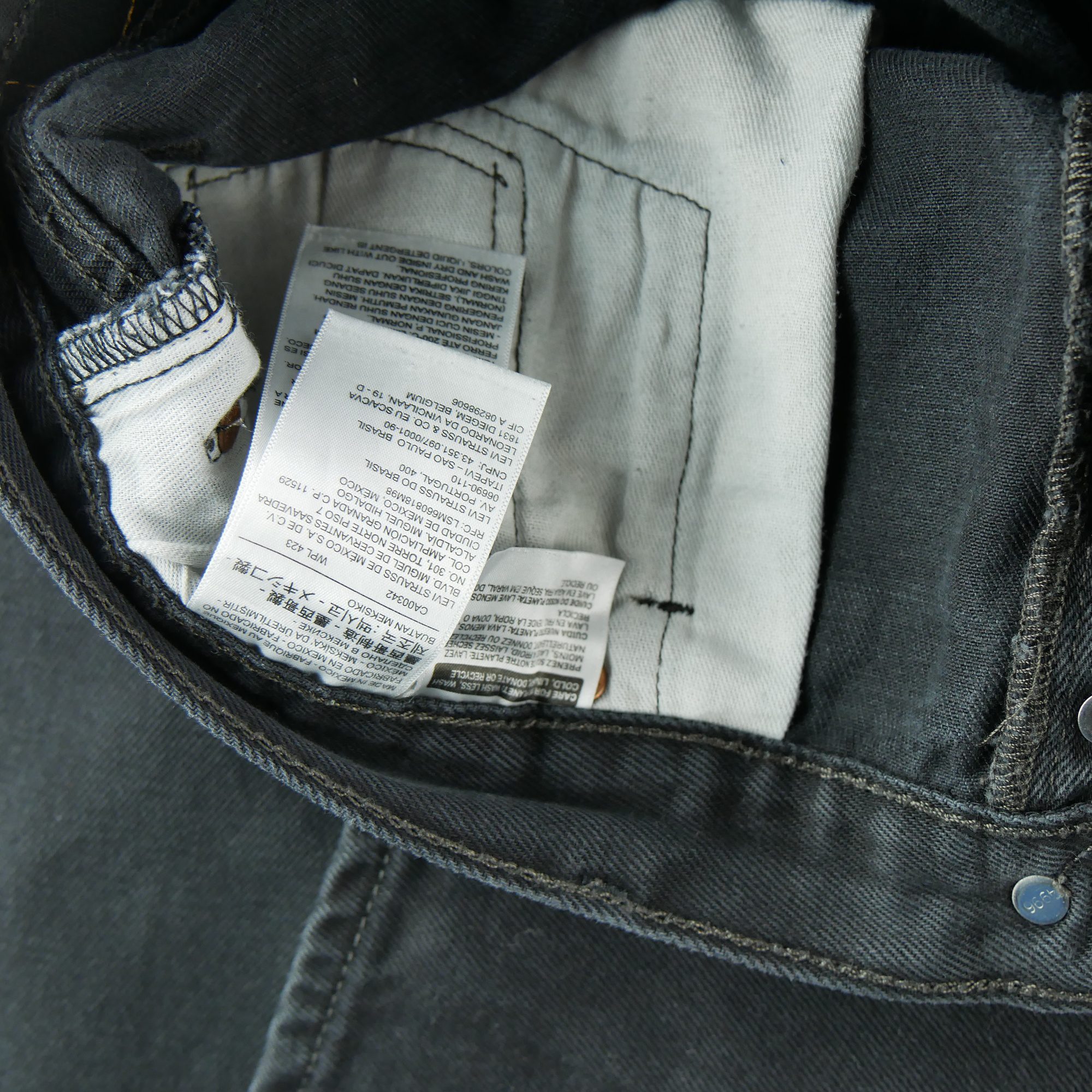 Jean Homme Levis 501 Noir 7