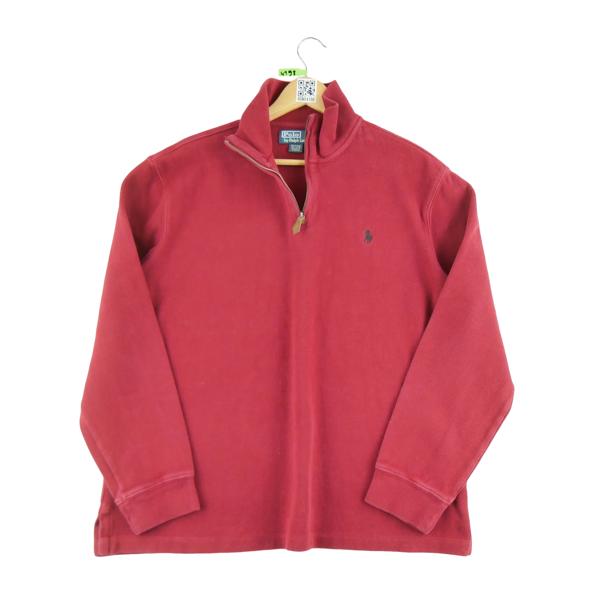 Pull Homme  col camionneur Rouge 1