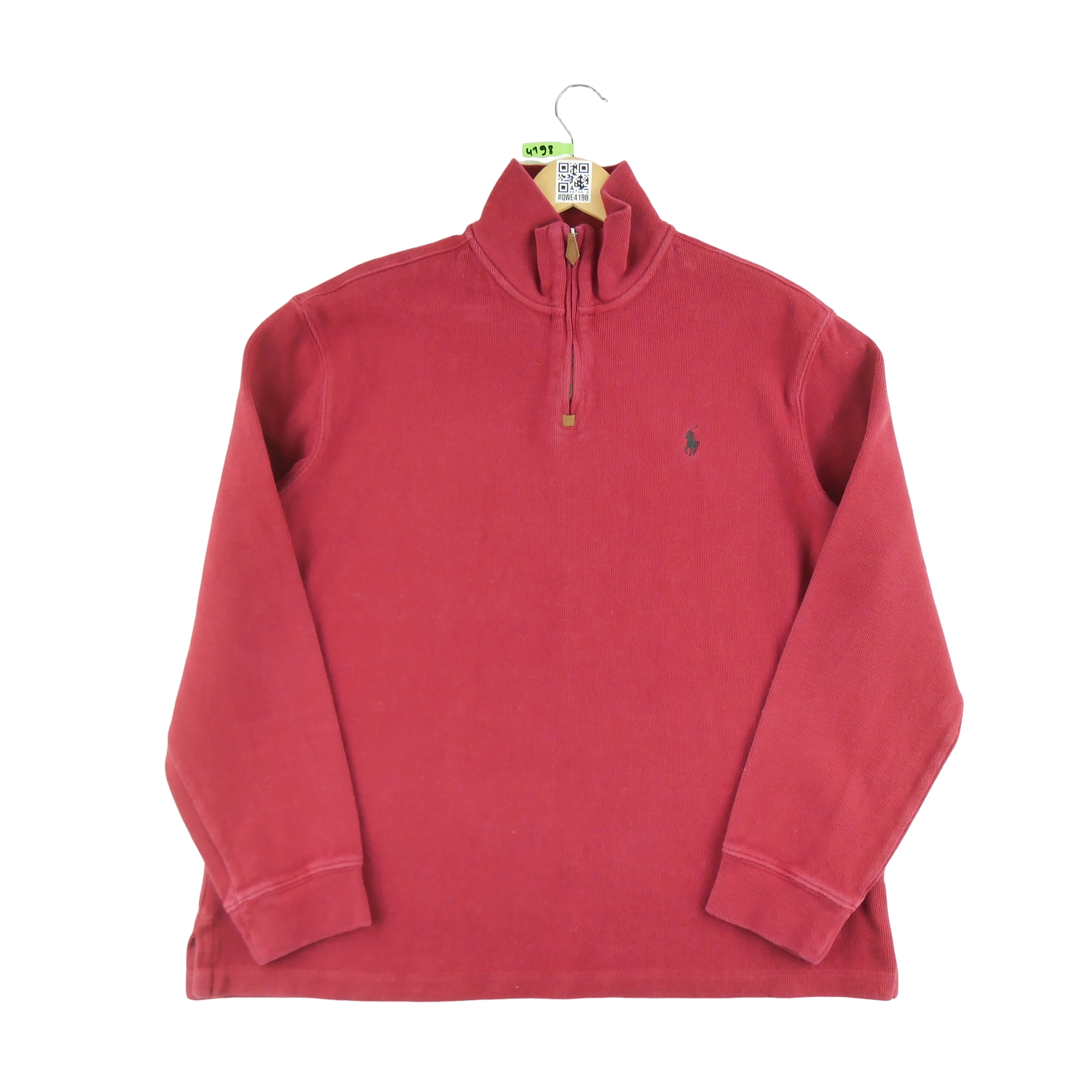Pull Homme  col camionneur Rouge 3