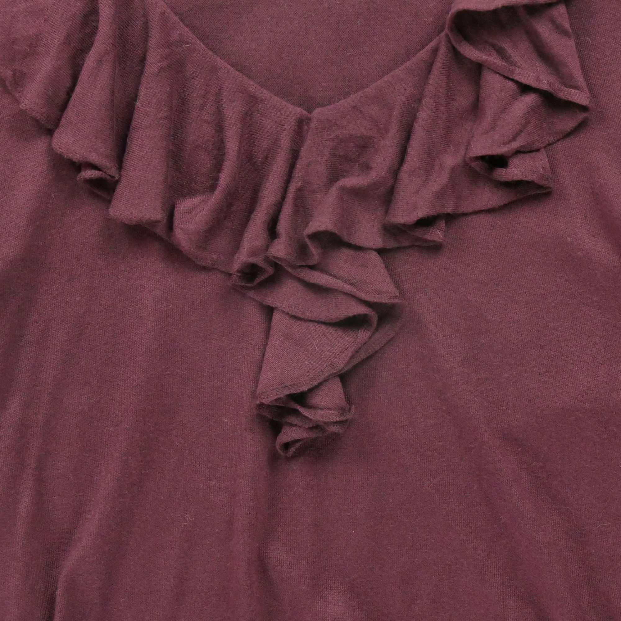 Pull Femme  en soie Bordeaux 3