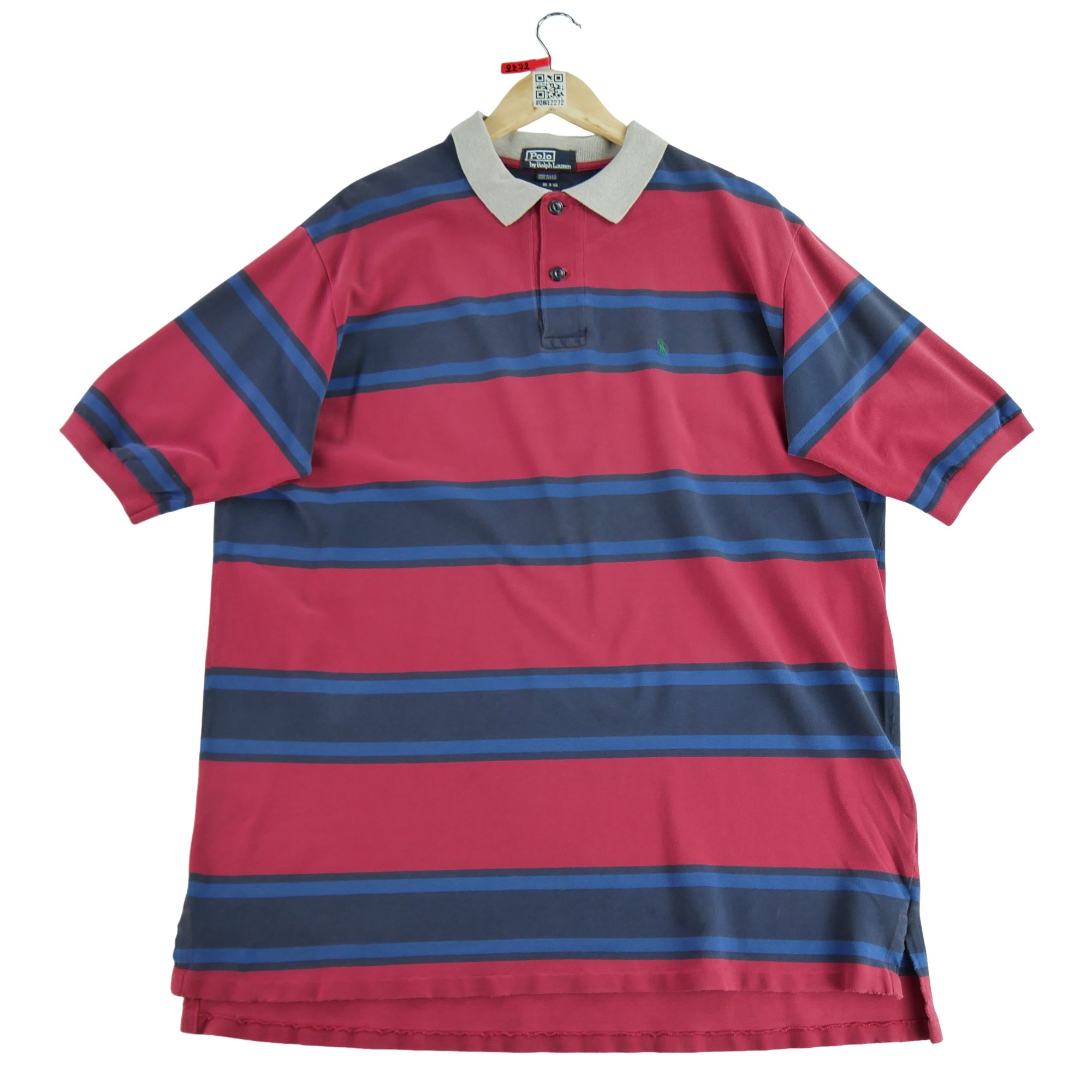 Polo manches courtes Homme  Rouge 2