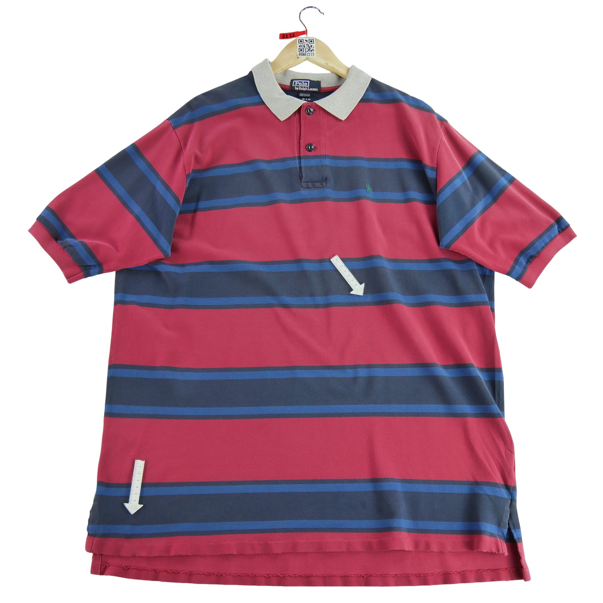 Polo manches courtes Homme  Rouge 5