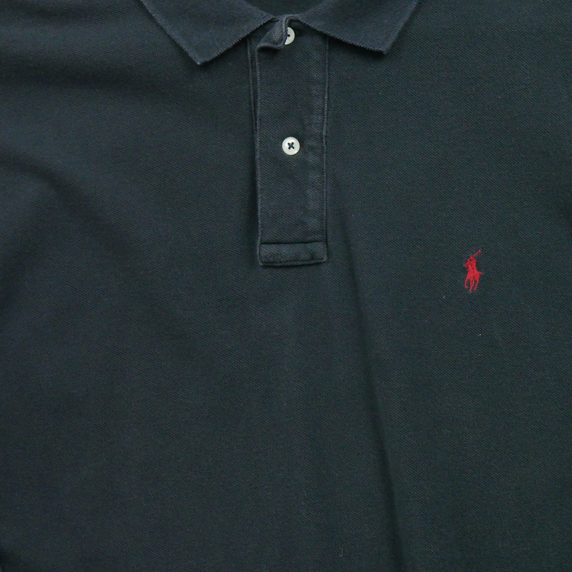 Polo manches longues Homme  Noir 3