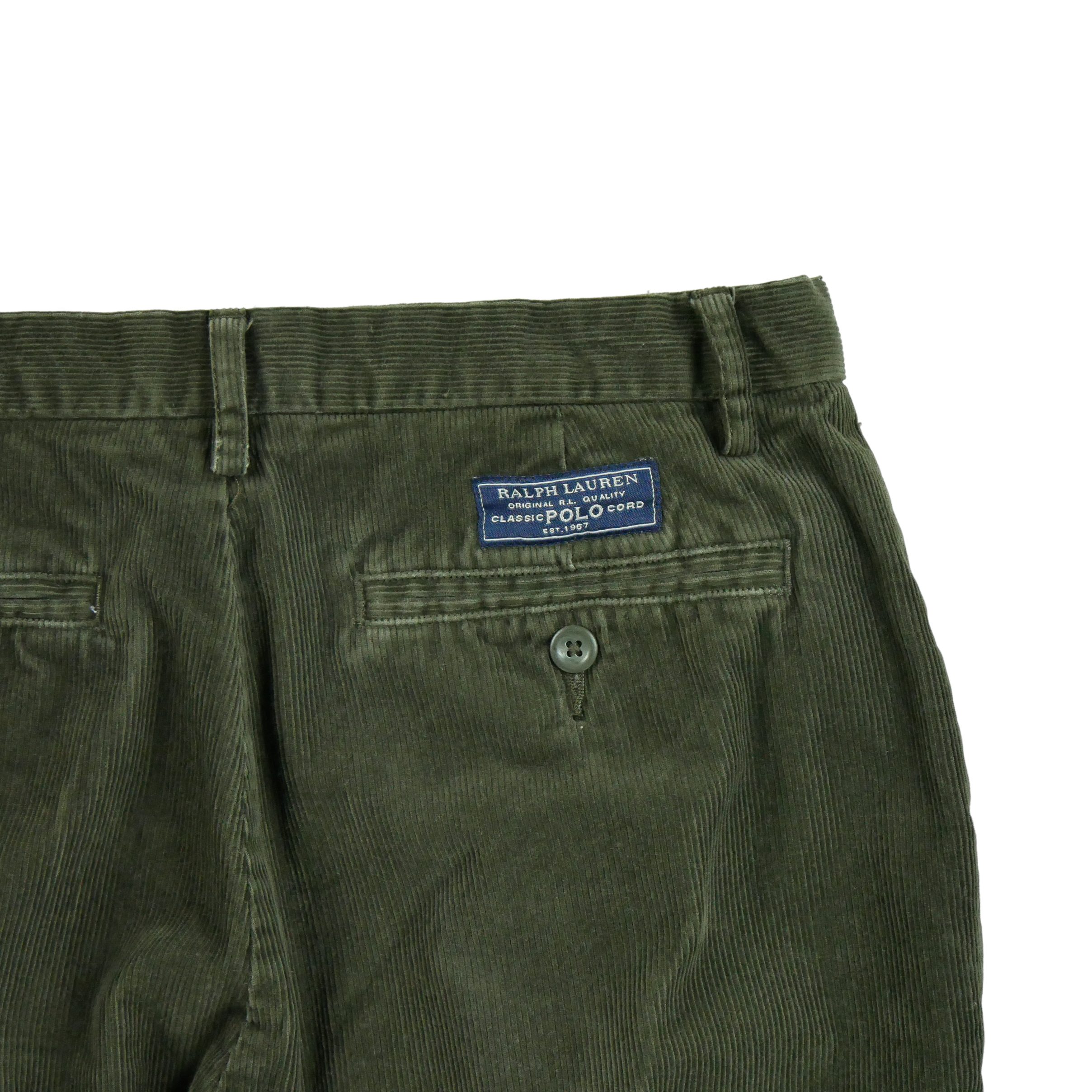 Pantalon Homme en velours côtelé Kaki 5