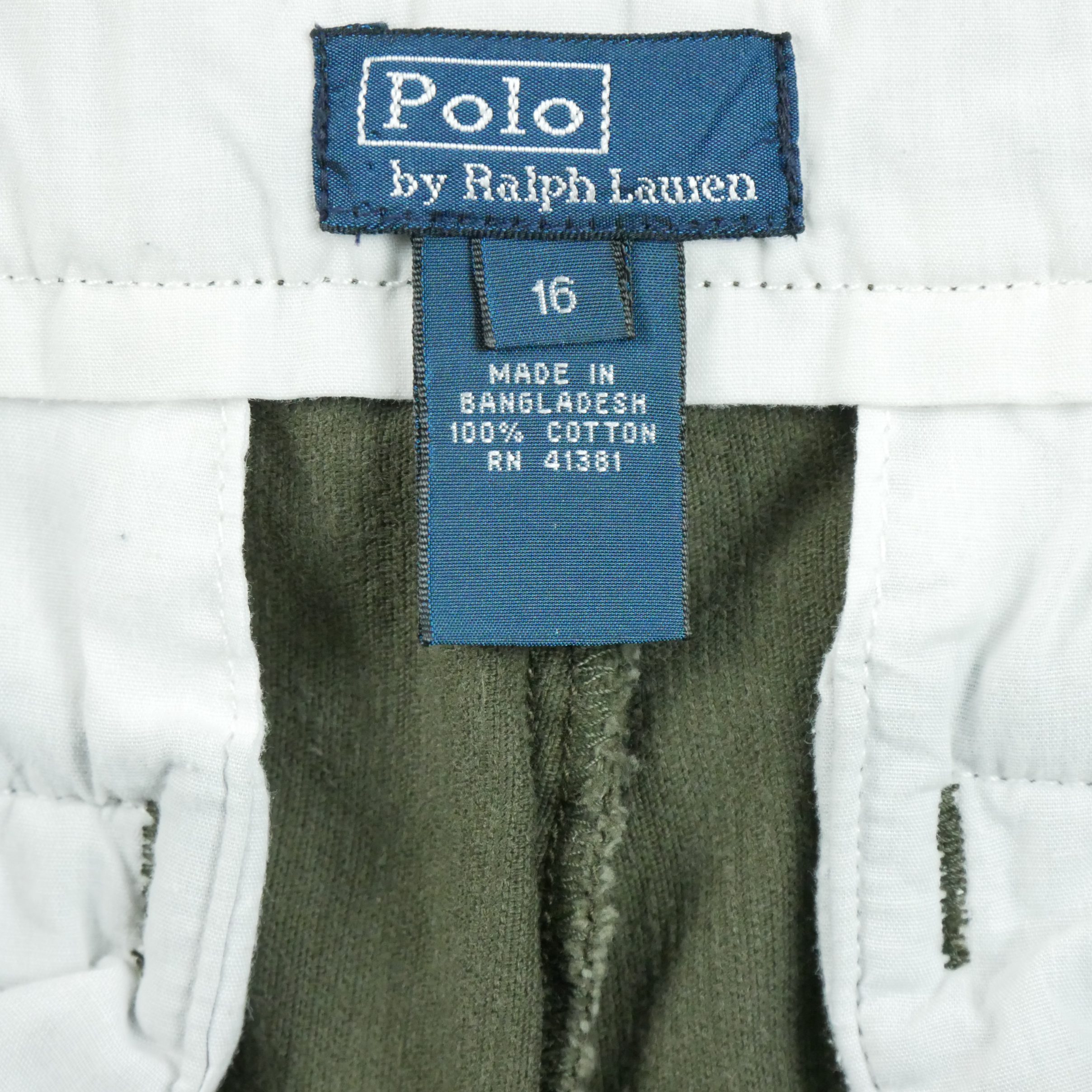 Pantalon Homme en velours côtelé Kaki 7