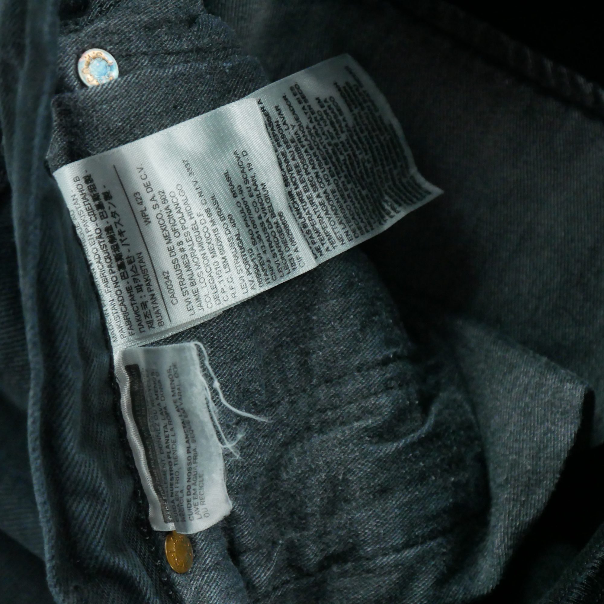 Jean Homme Levis 501 Noir 7