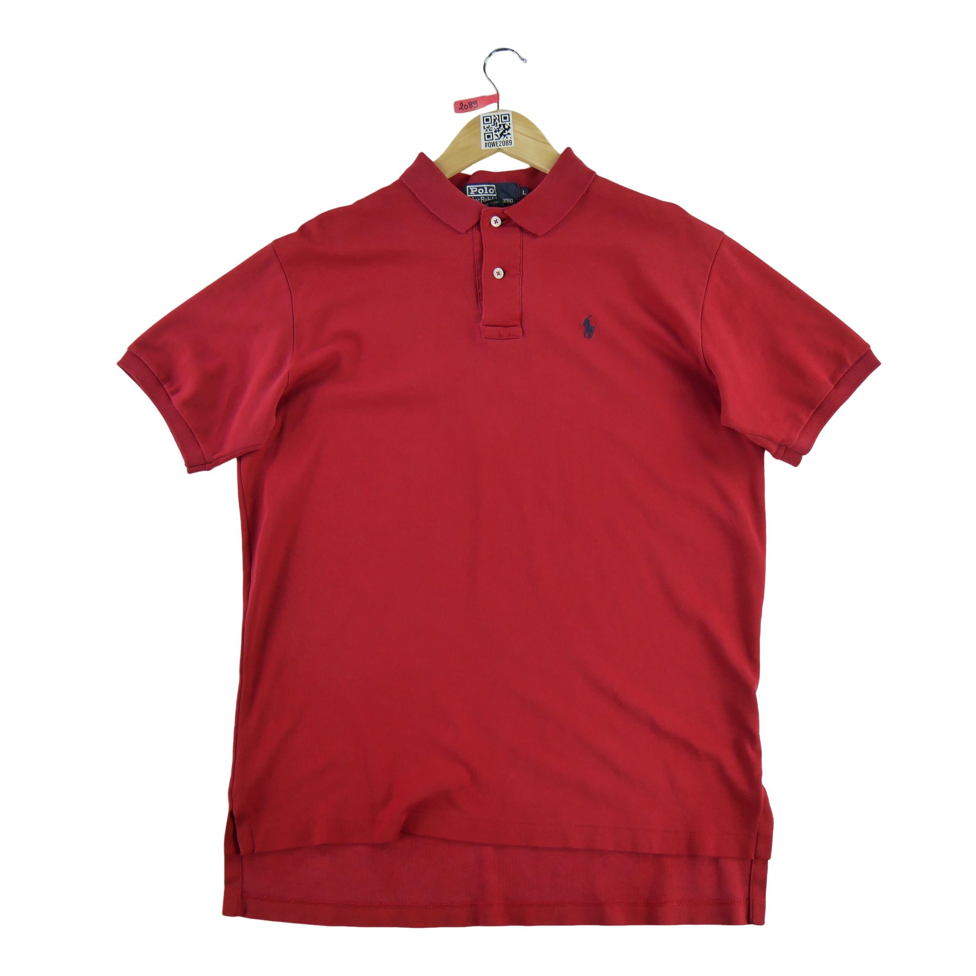 Polo manches courtes Homme  Rouge 2