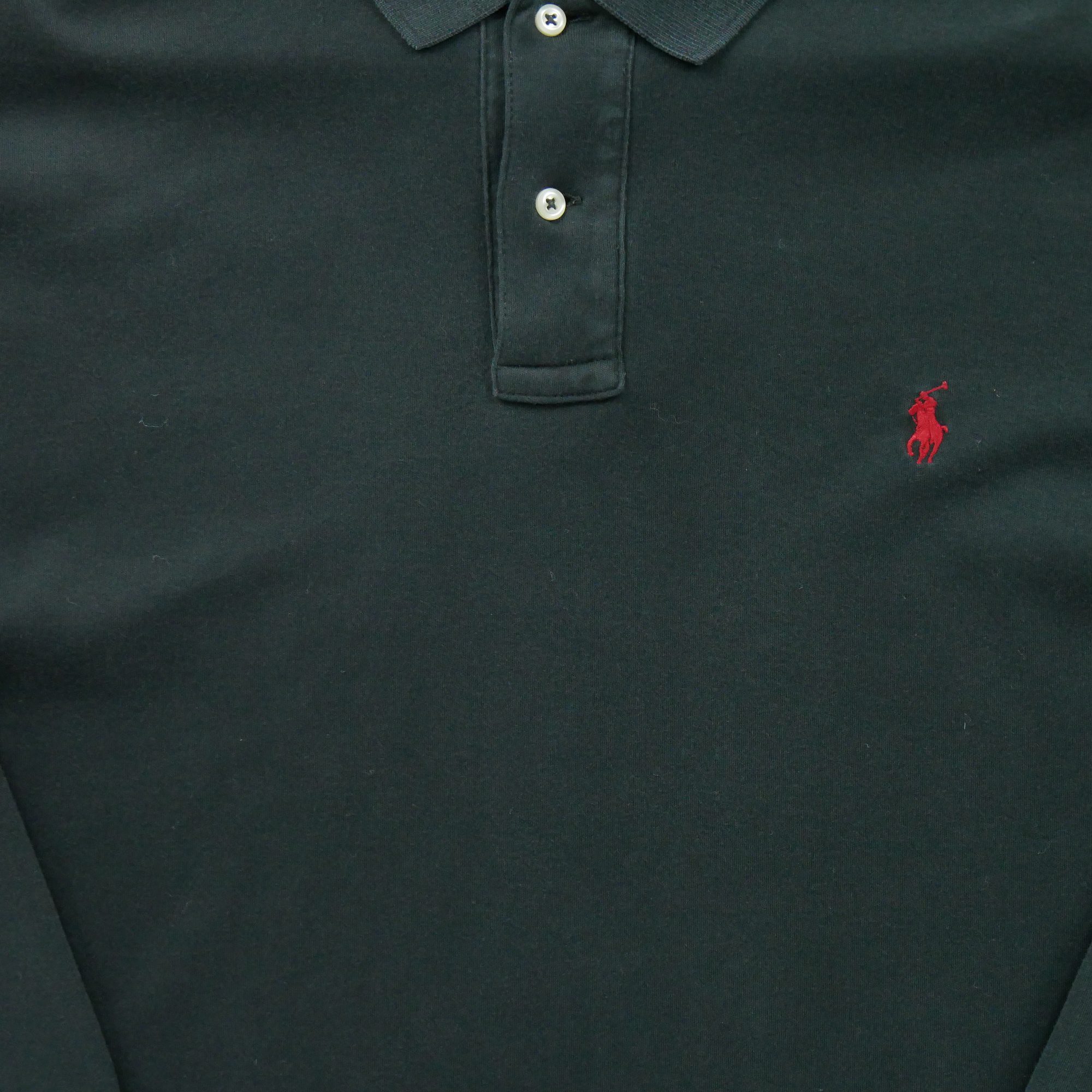 Polo manches longues Homme  Noir 4