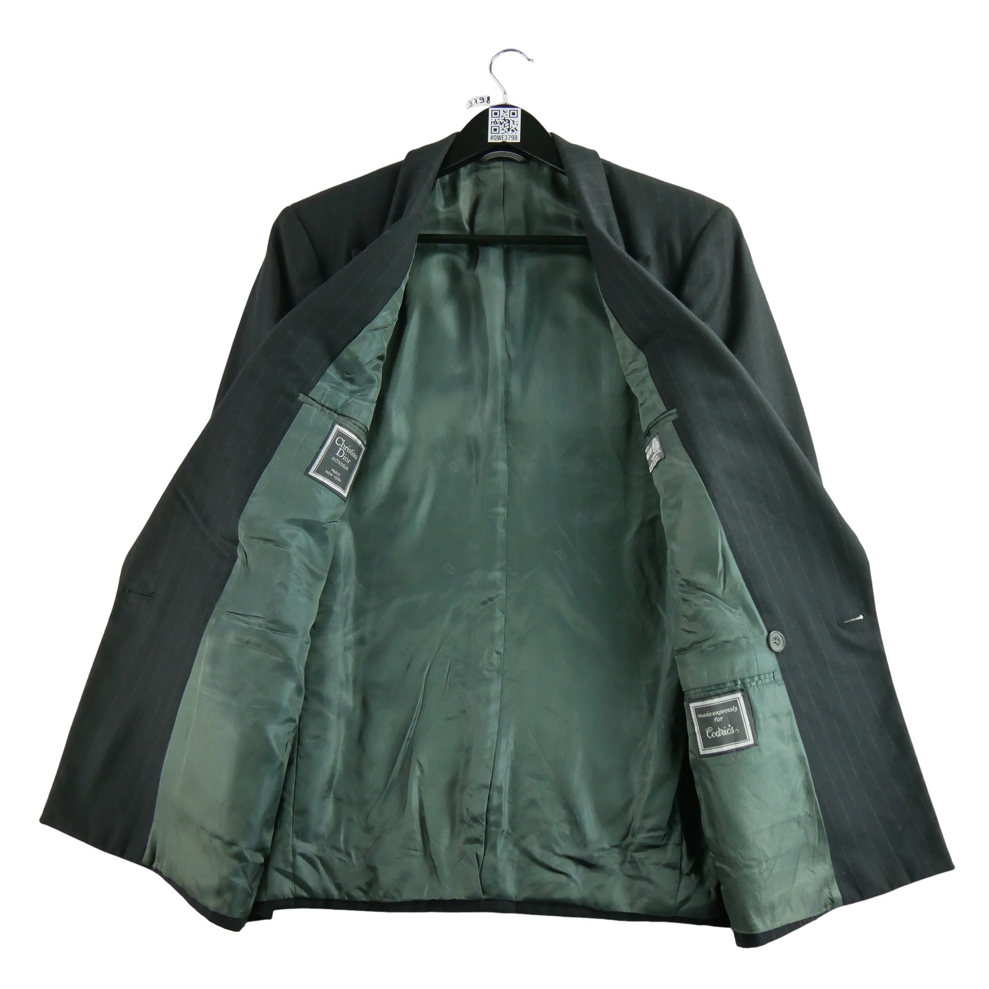 Veste Homme  en laine Noir 3