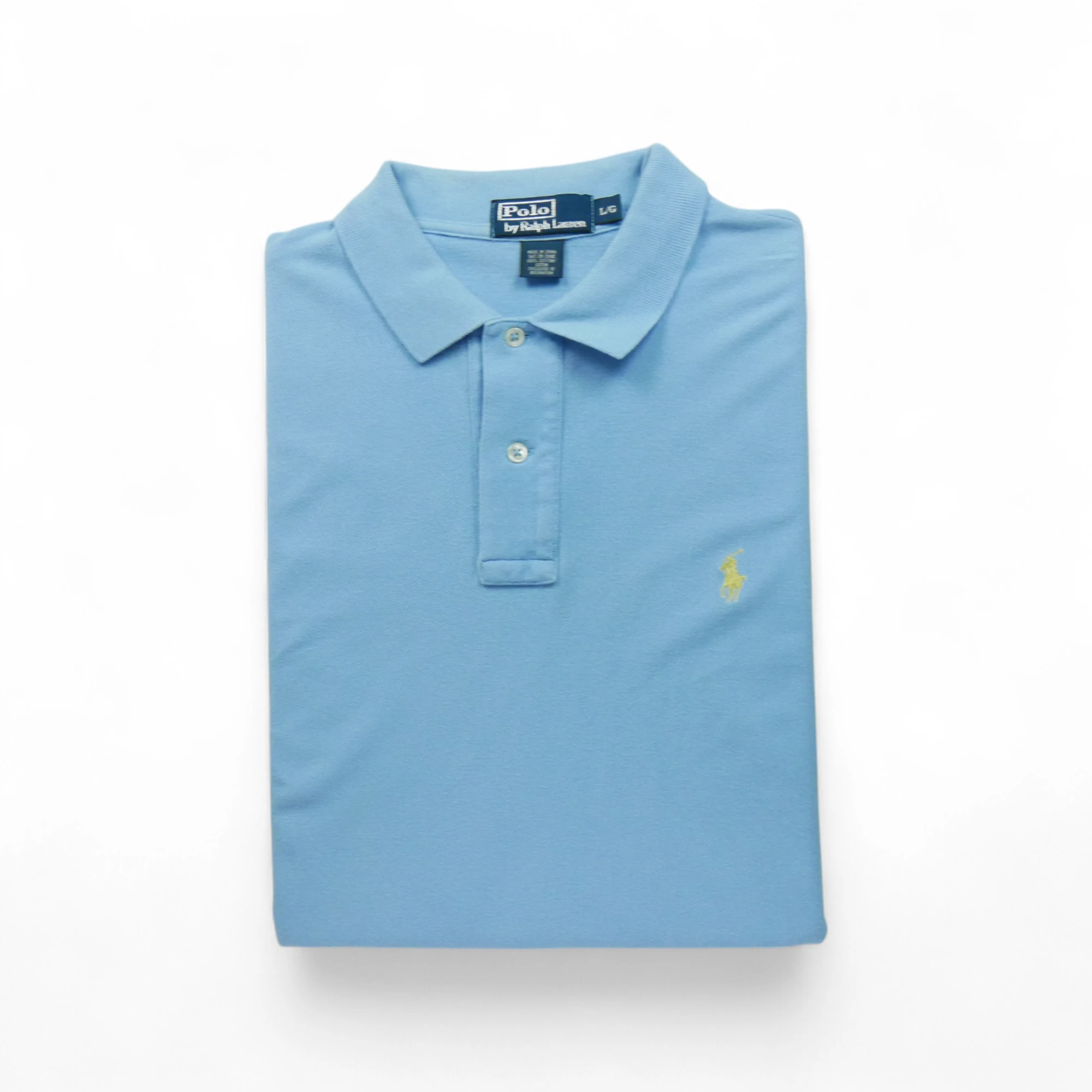 Polo manches courtes Homme Bleu clair - Bon état