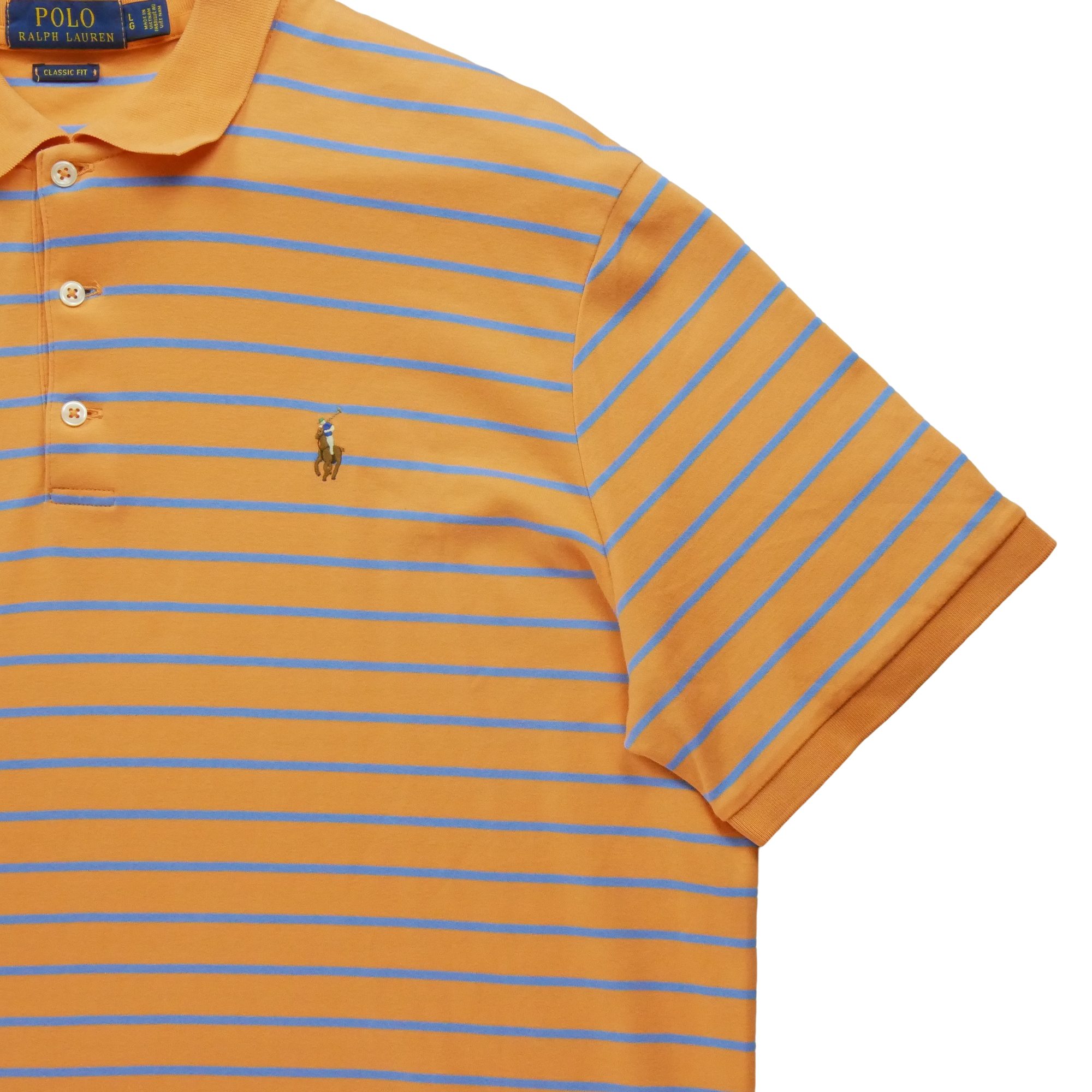 Polo manches courtes Homme  Orange 4