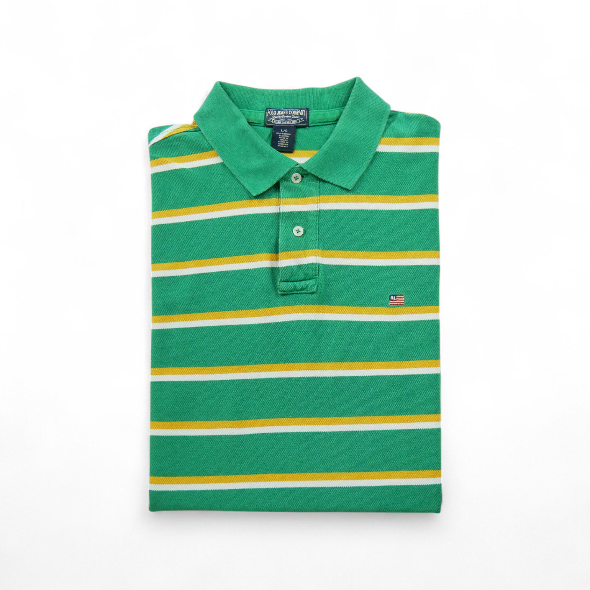 Polo manches courtes Homme  Flag Vert 1