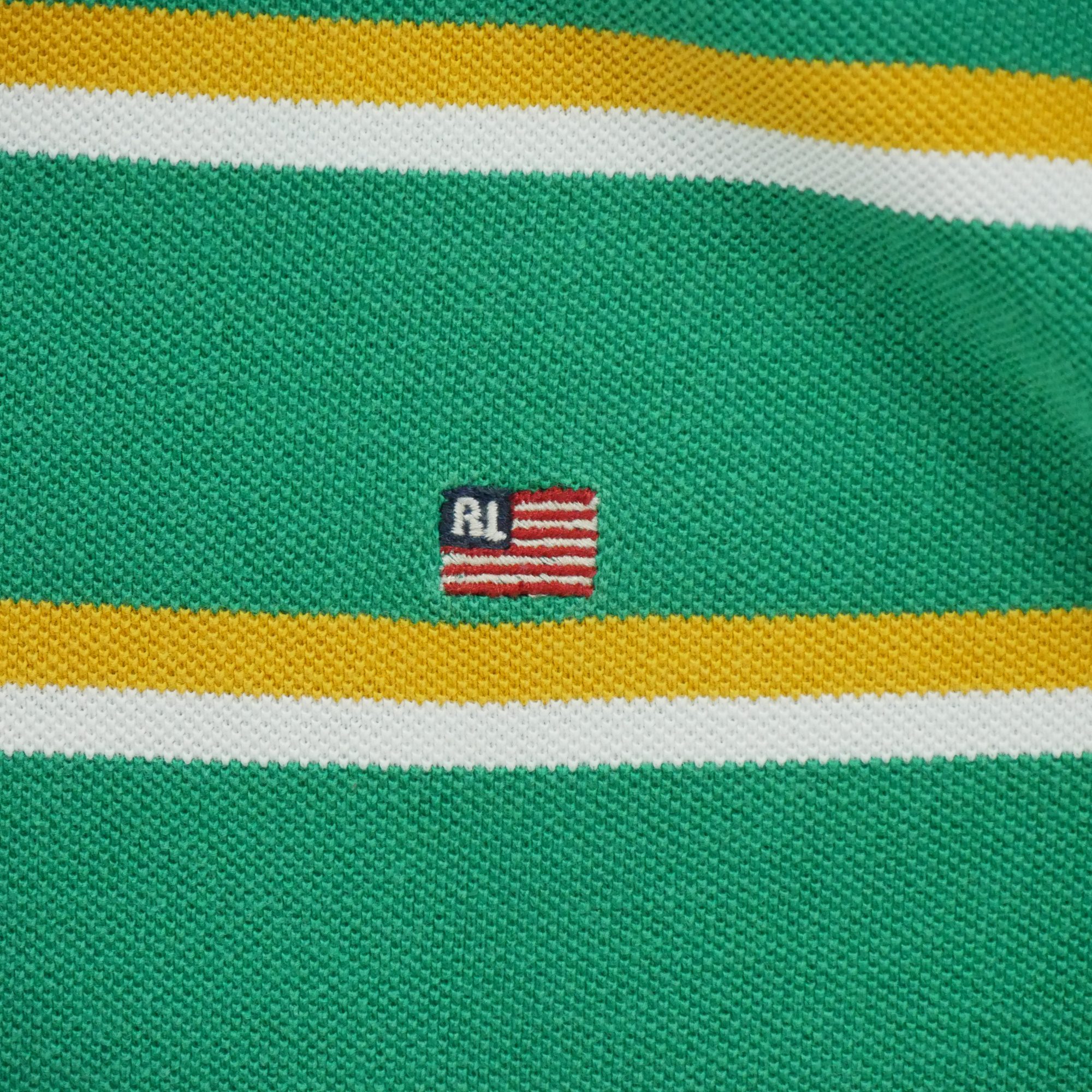 Polo manches courtes Homme  Flag Vert 5