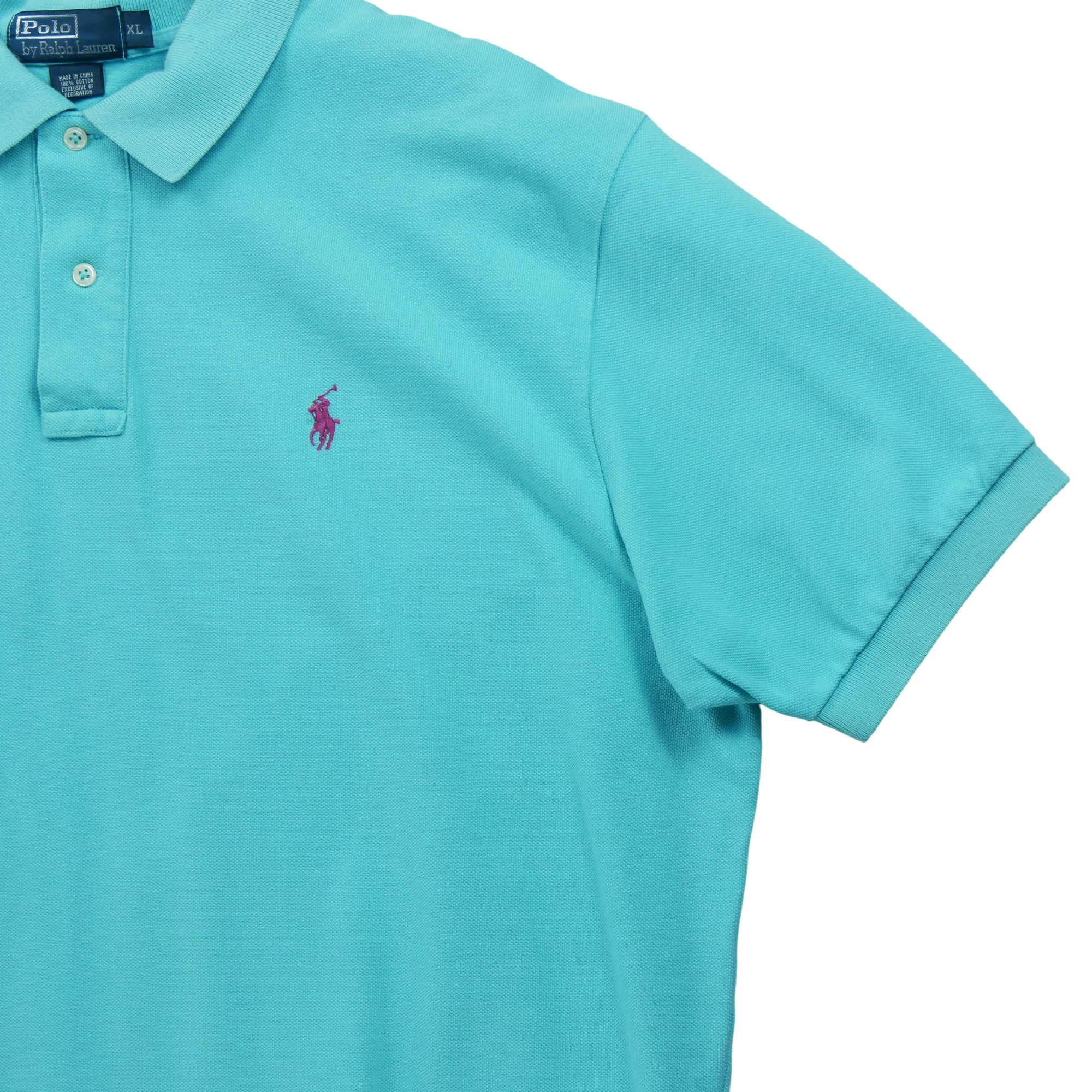 Polo manches courtes Homme  Turquoise 4
