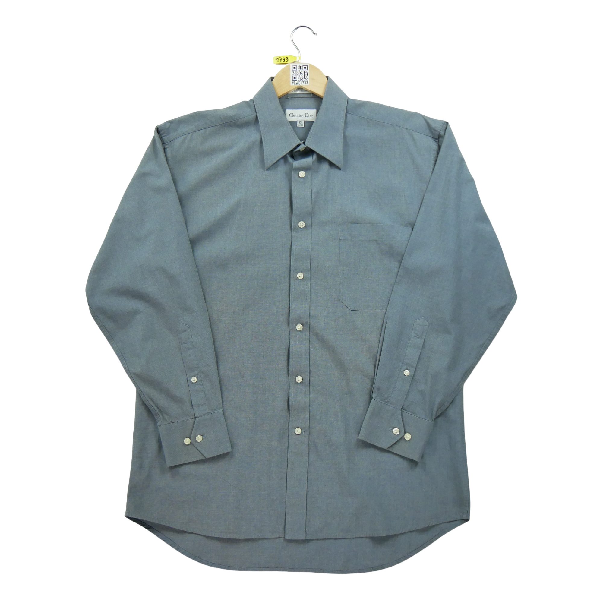 Chemise classique Homme uni Gris 2