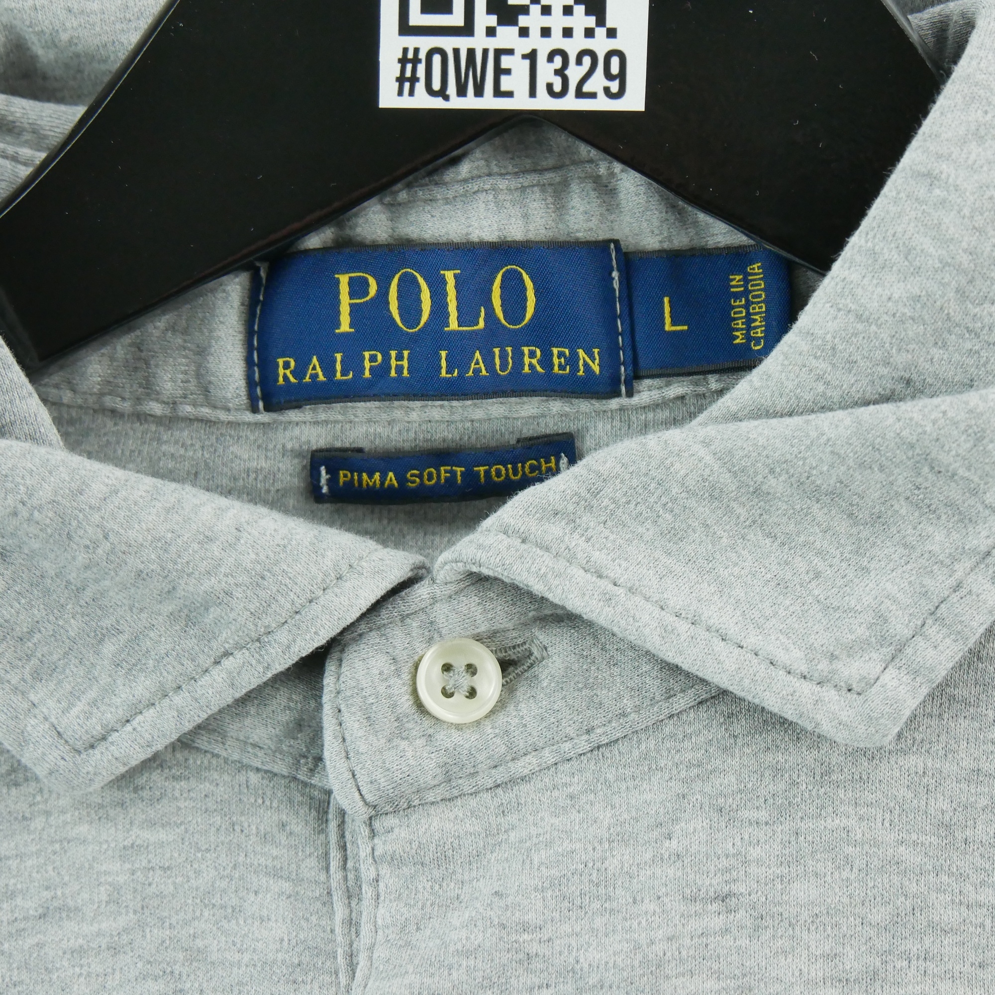 Polo manches courtes Homme  Gris 7