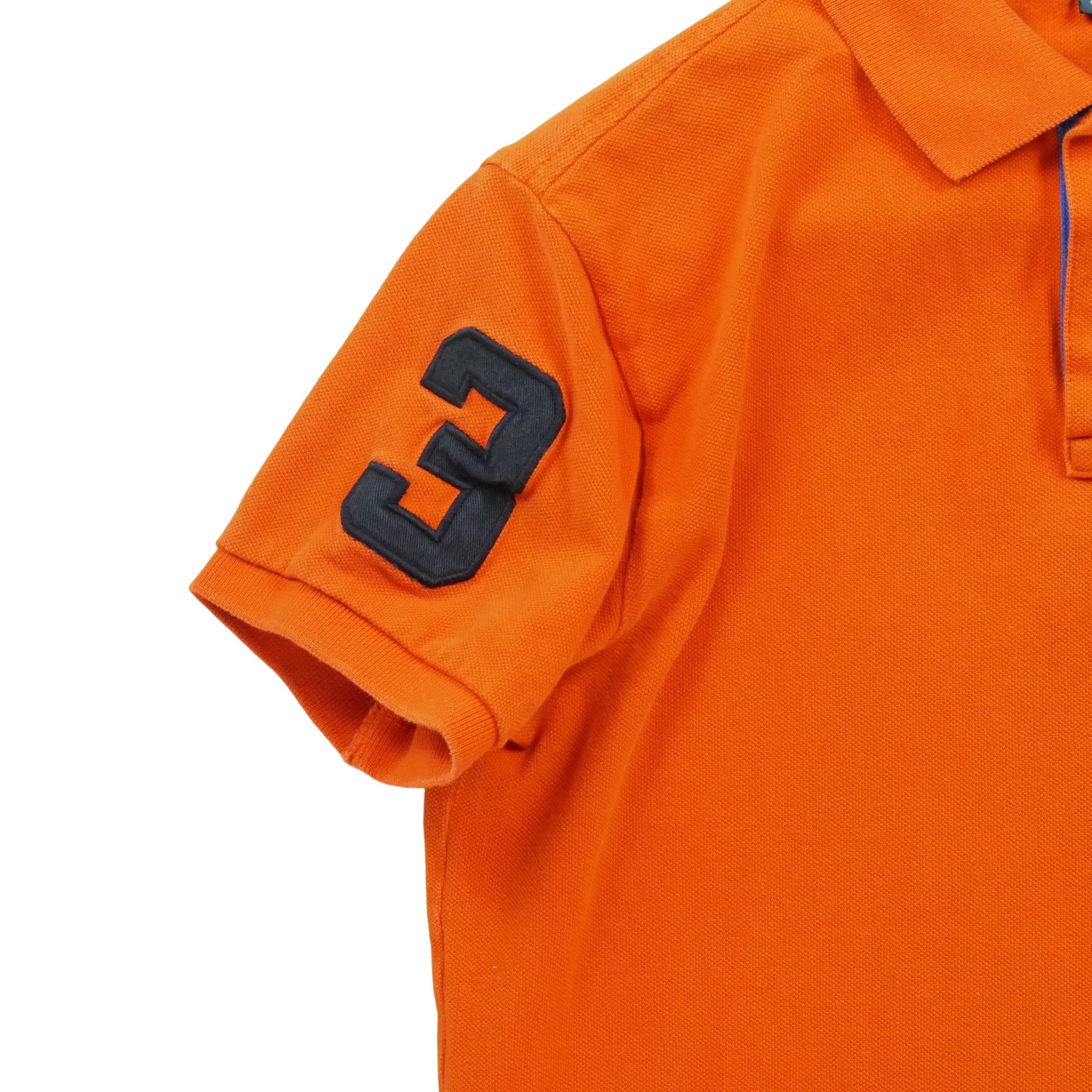 Polo manches courtes Homme  Orange 5