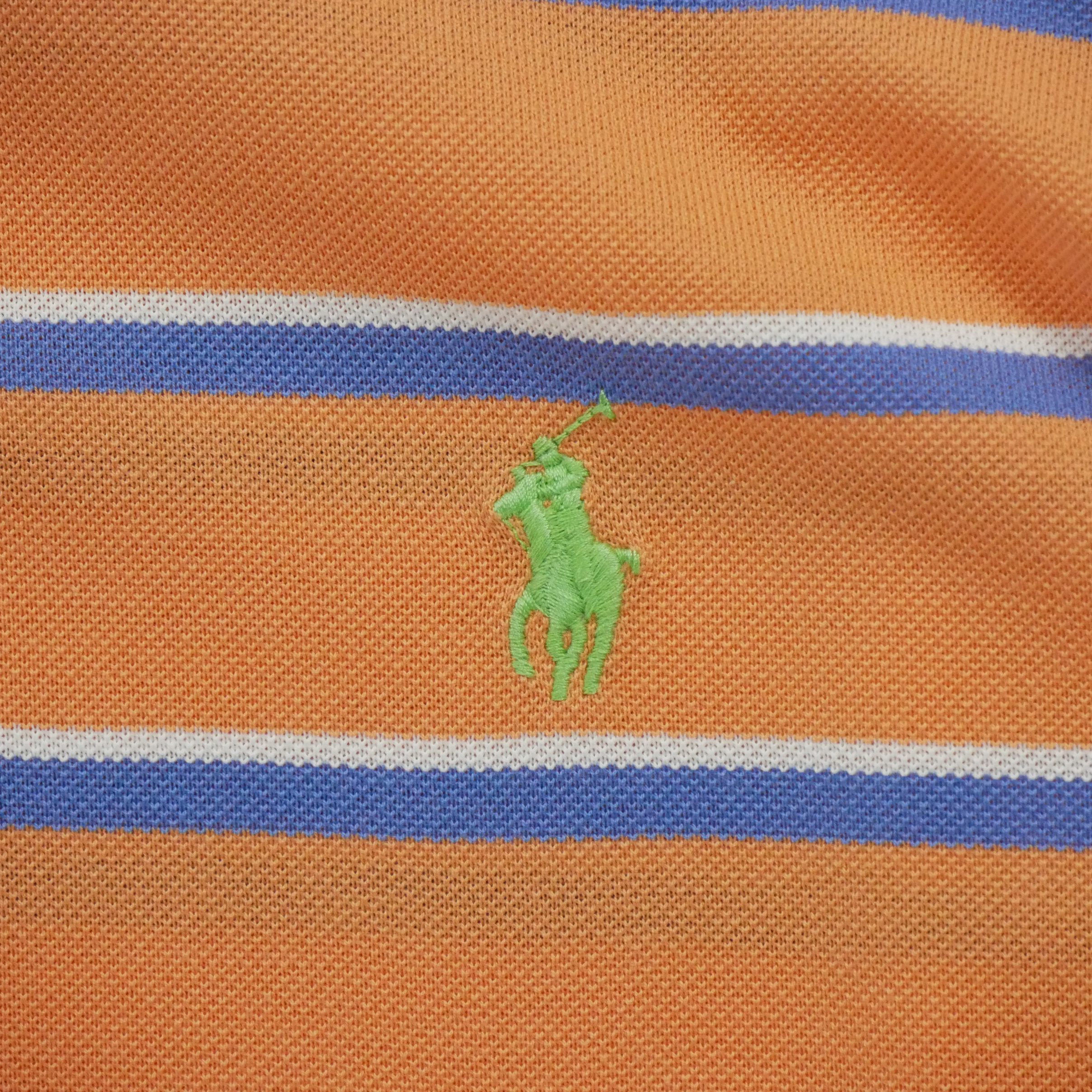 Polo manches courtes Homme  Orange 4