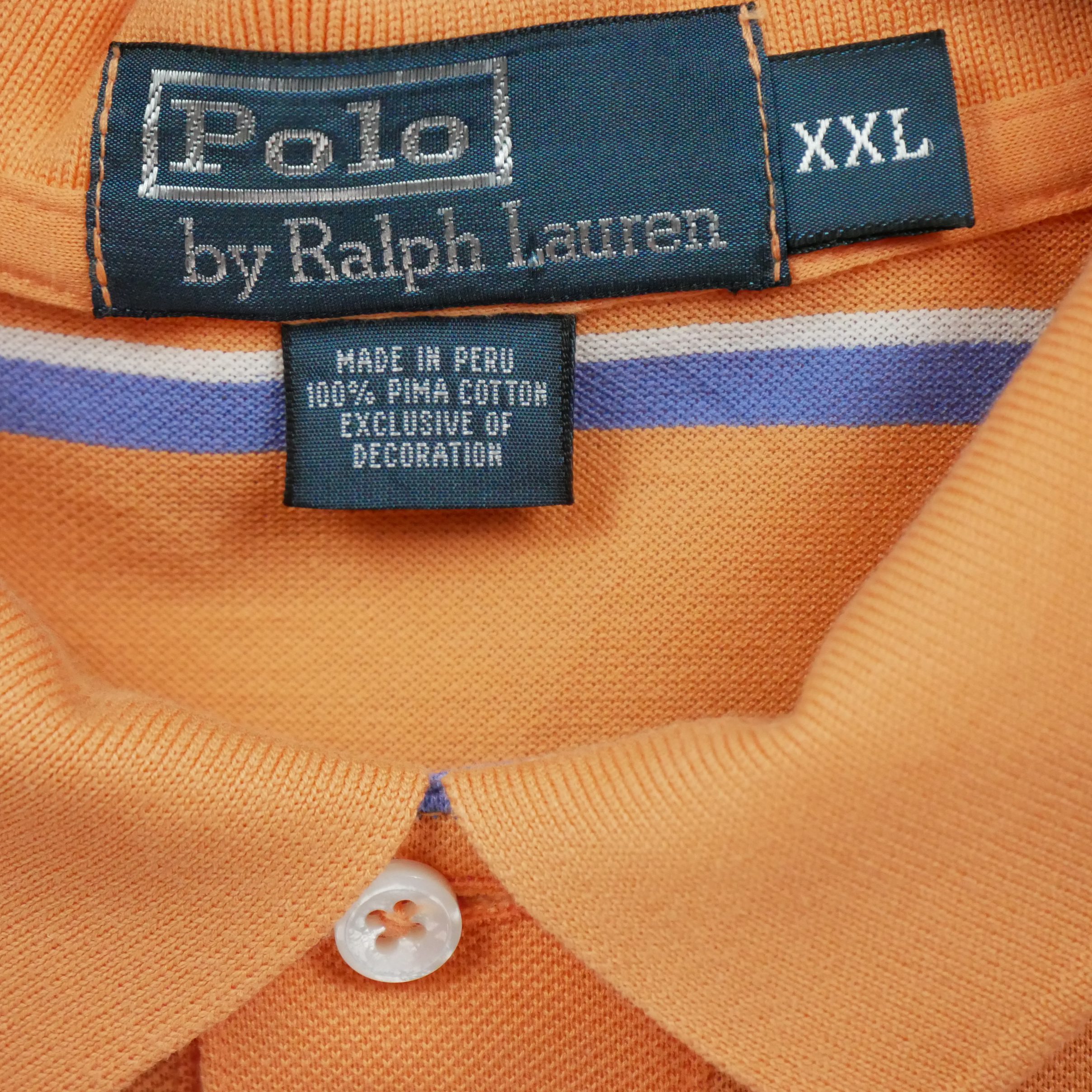 Polo manches courtes Homme  Orange 7