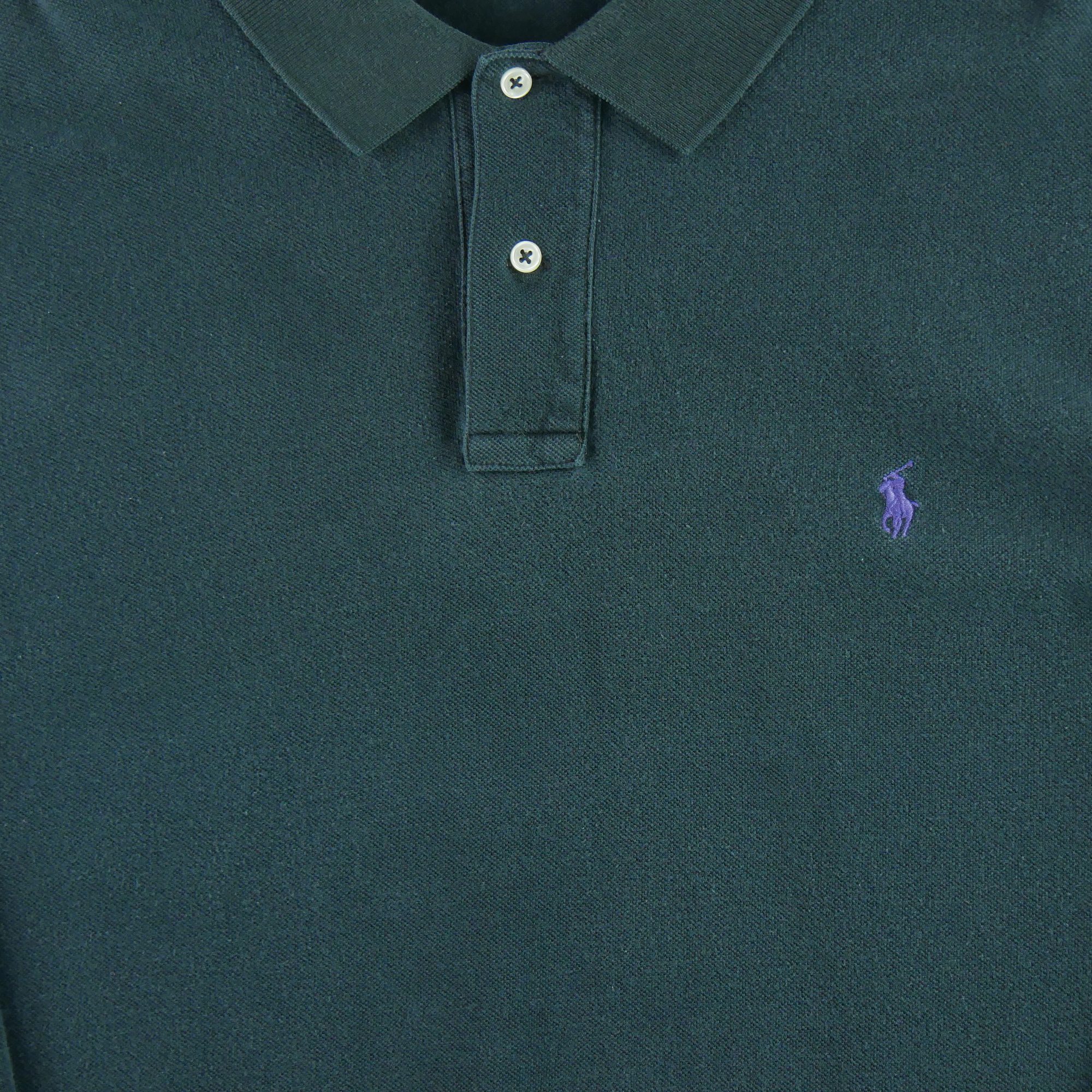 Polo manches longues Homme  Noir 3