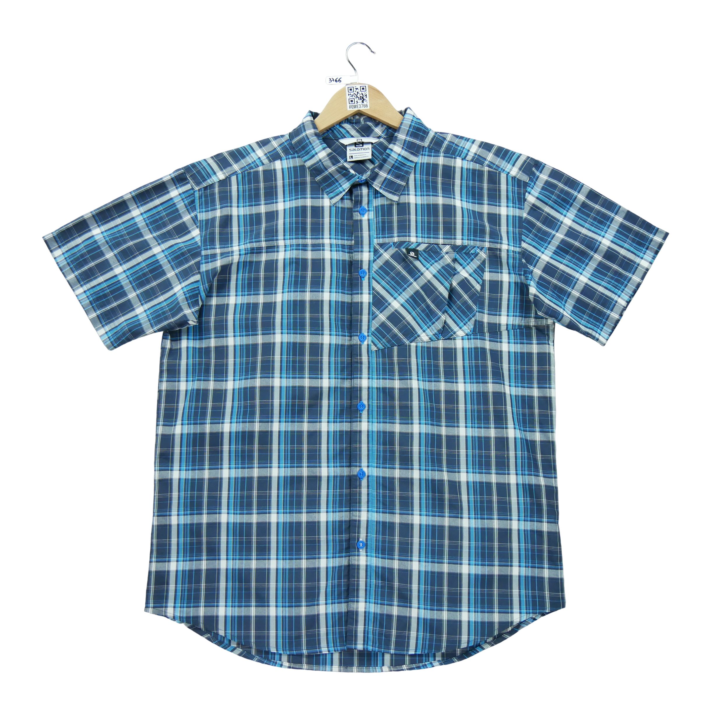 Chemise détente Homme à carreaux Bleu 1