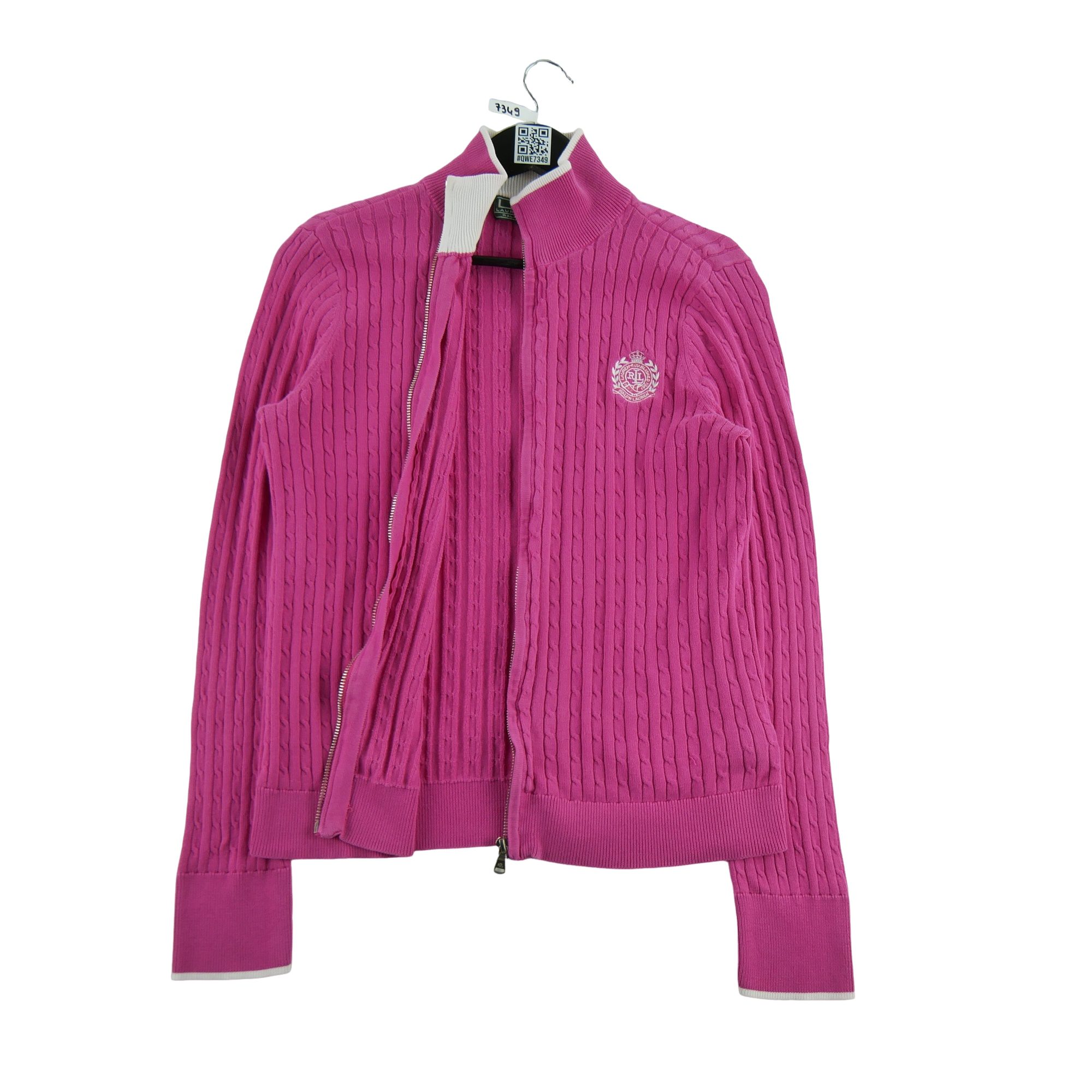 Pull Femme  full zip Rose 3