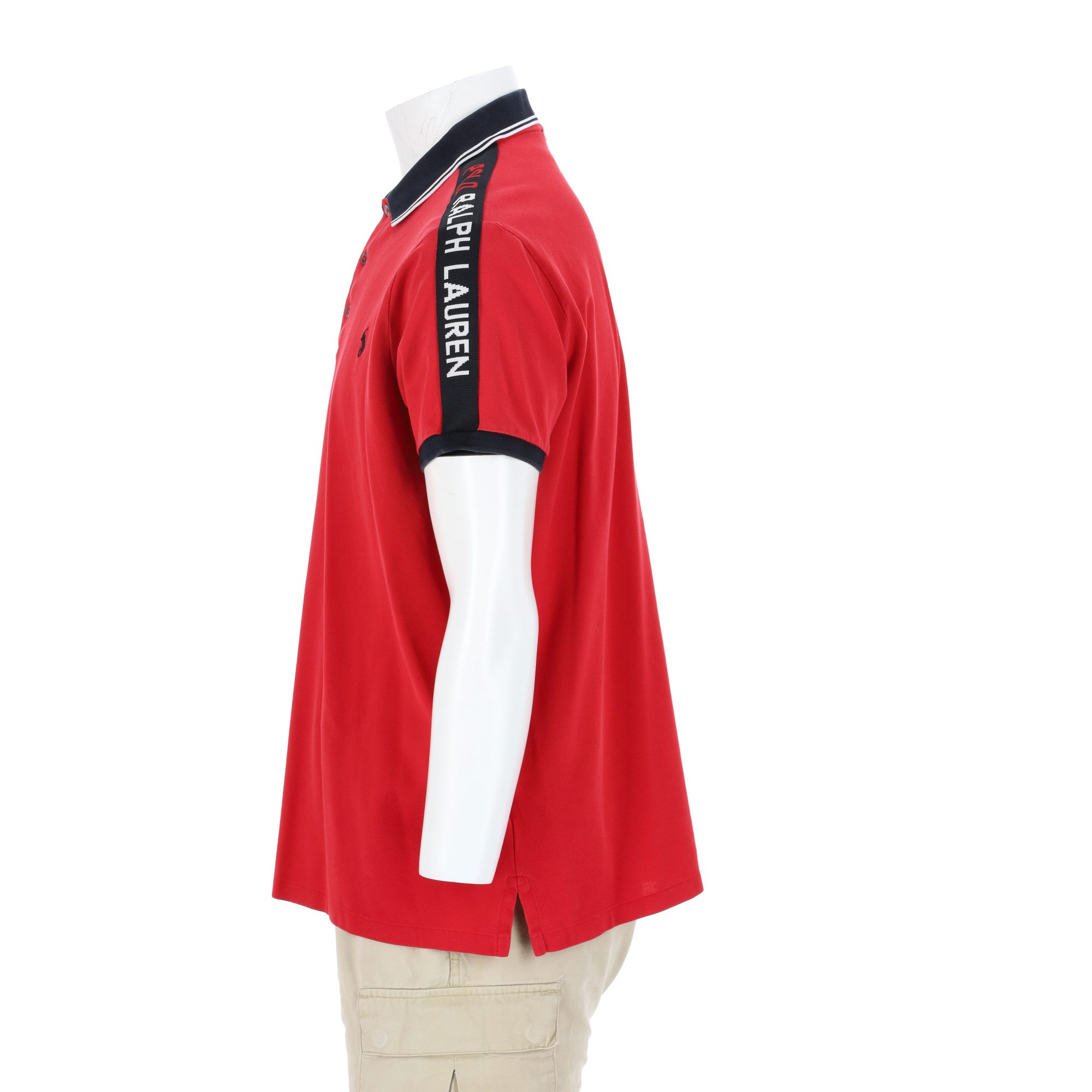 Polo manches courtes Homme  Rouge 3