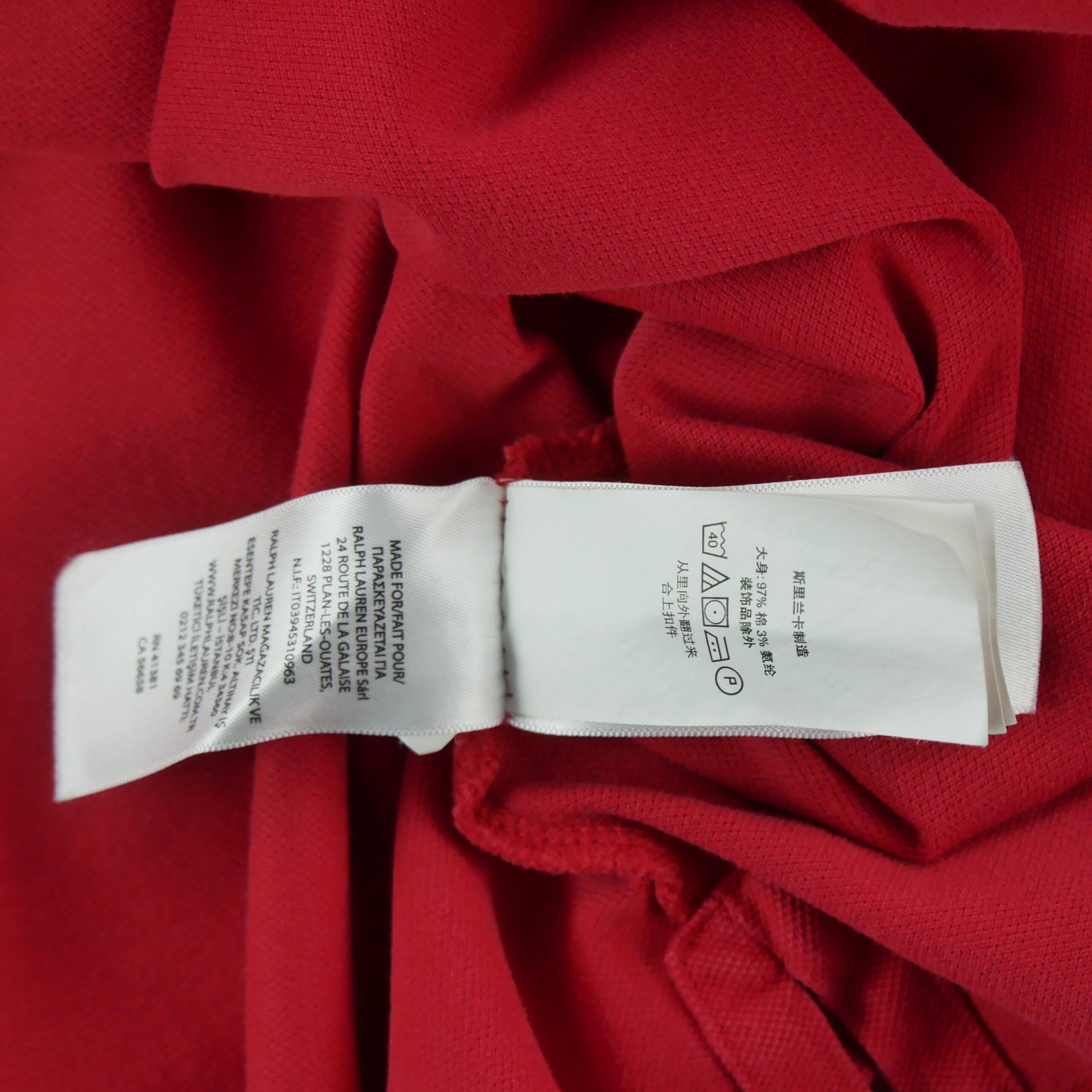 Polo manches courtes Homme  Rouge 9