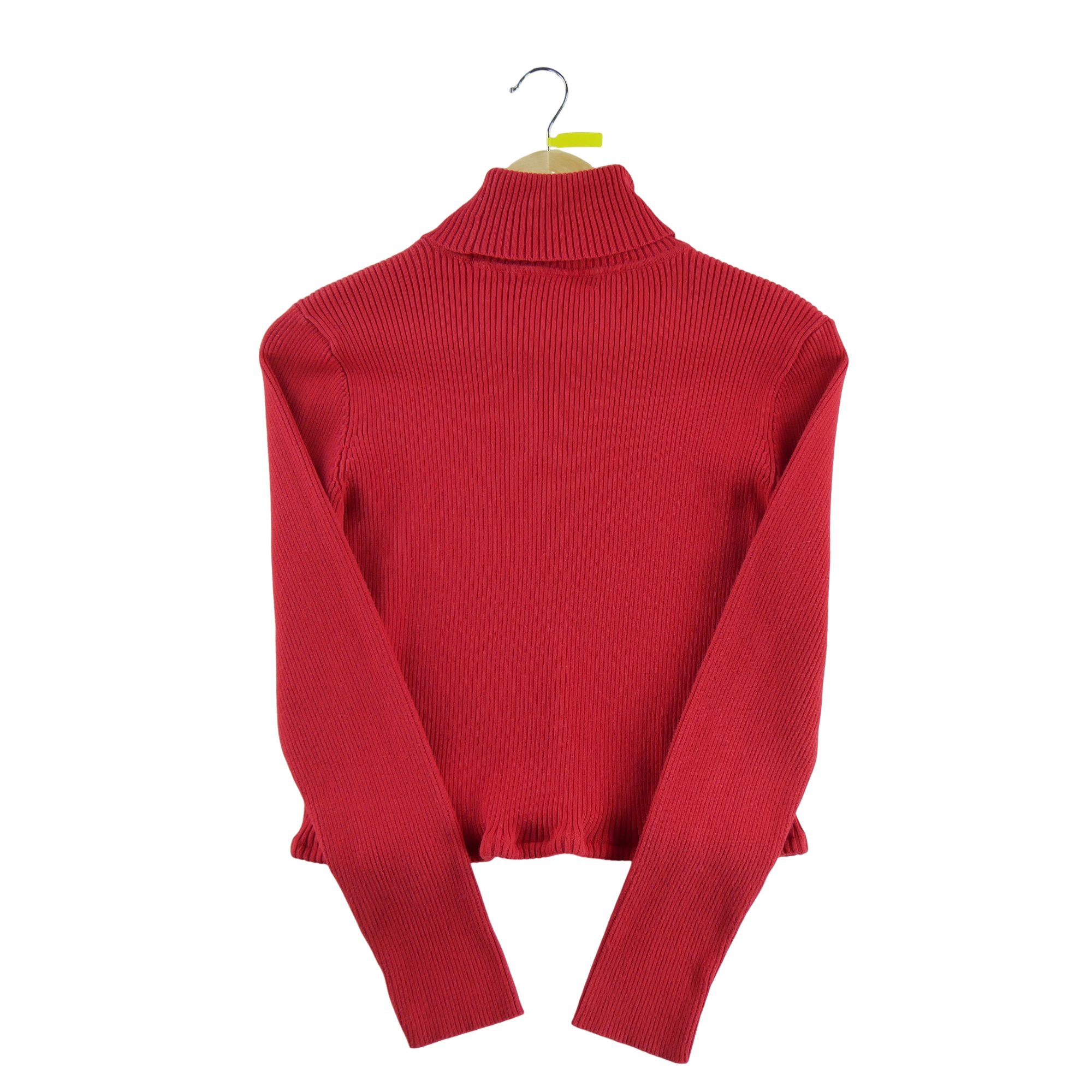 Pull Femme  col roulé Rouge 2