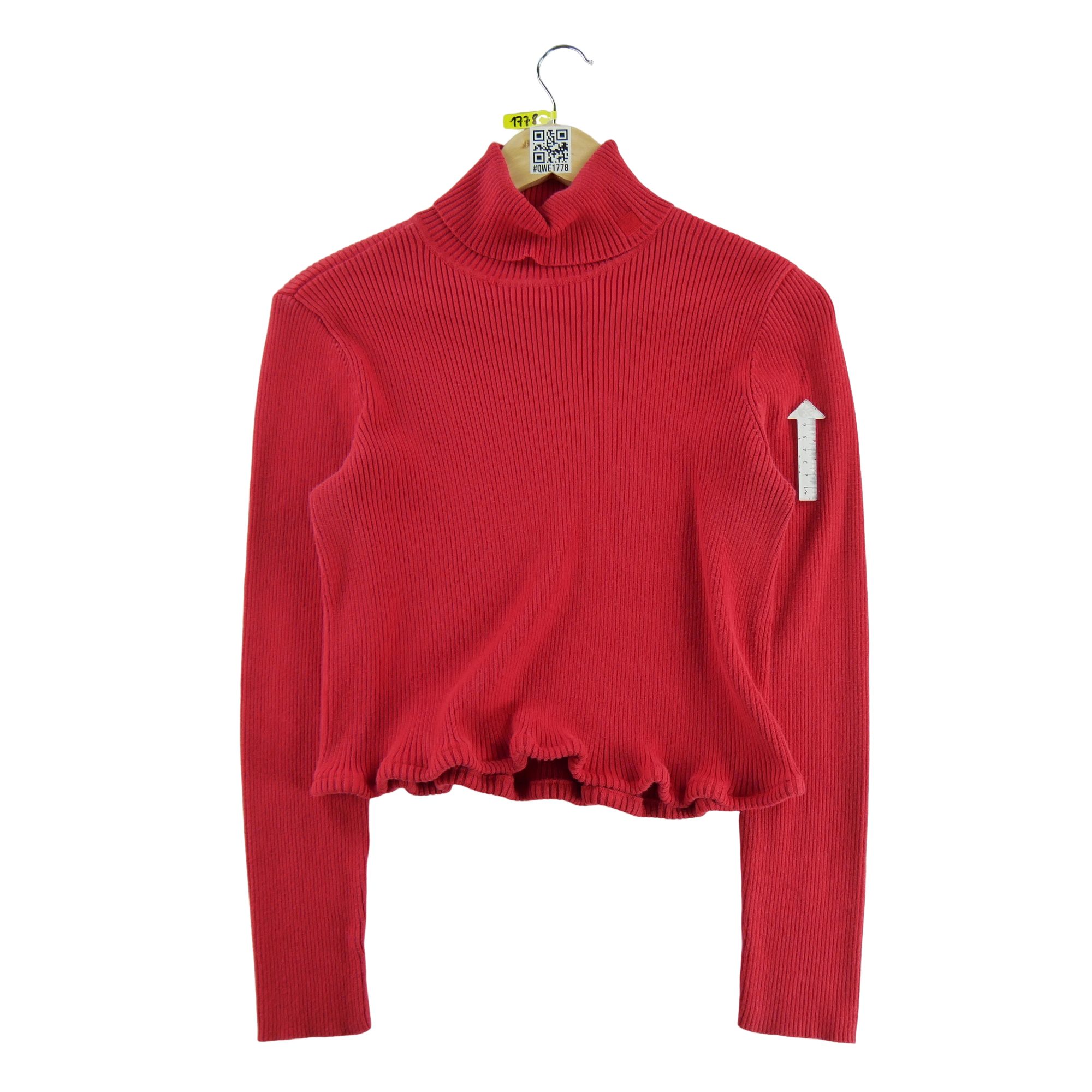 Pull Femme  col roulé Rouge 5