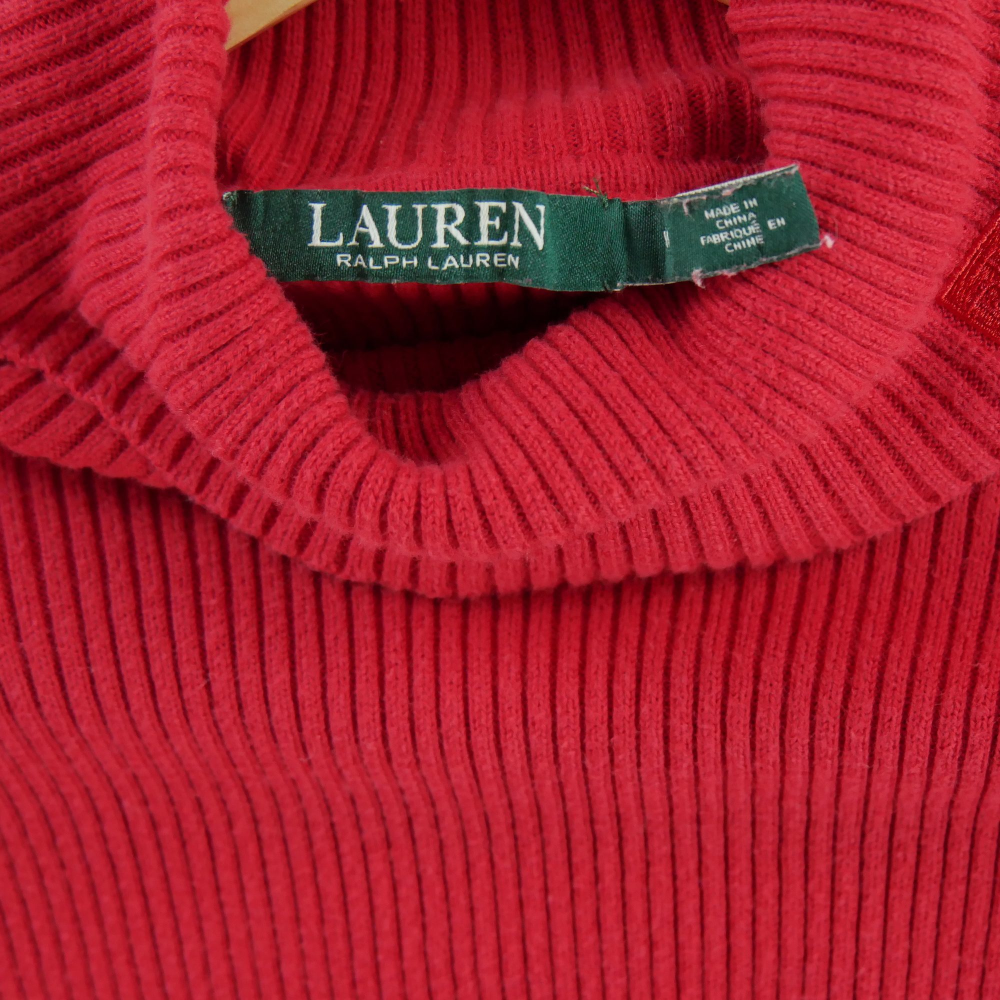 Pull Femme  col roulé Rouge 7