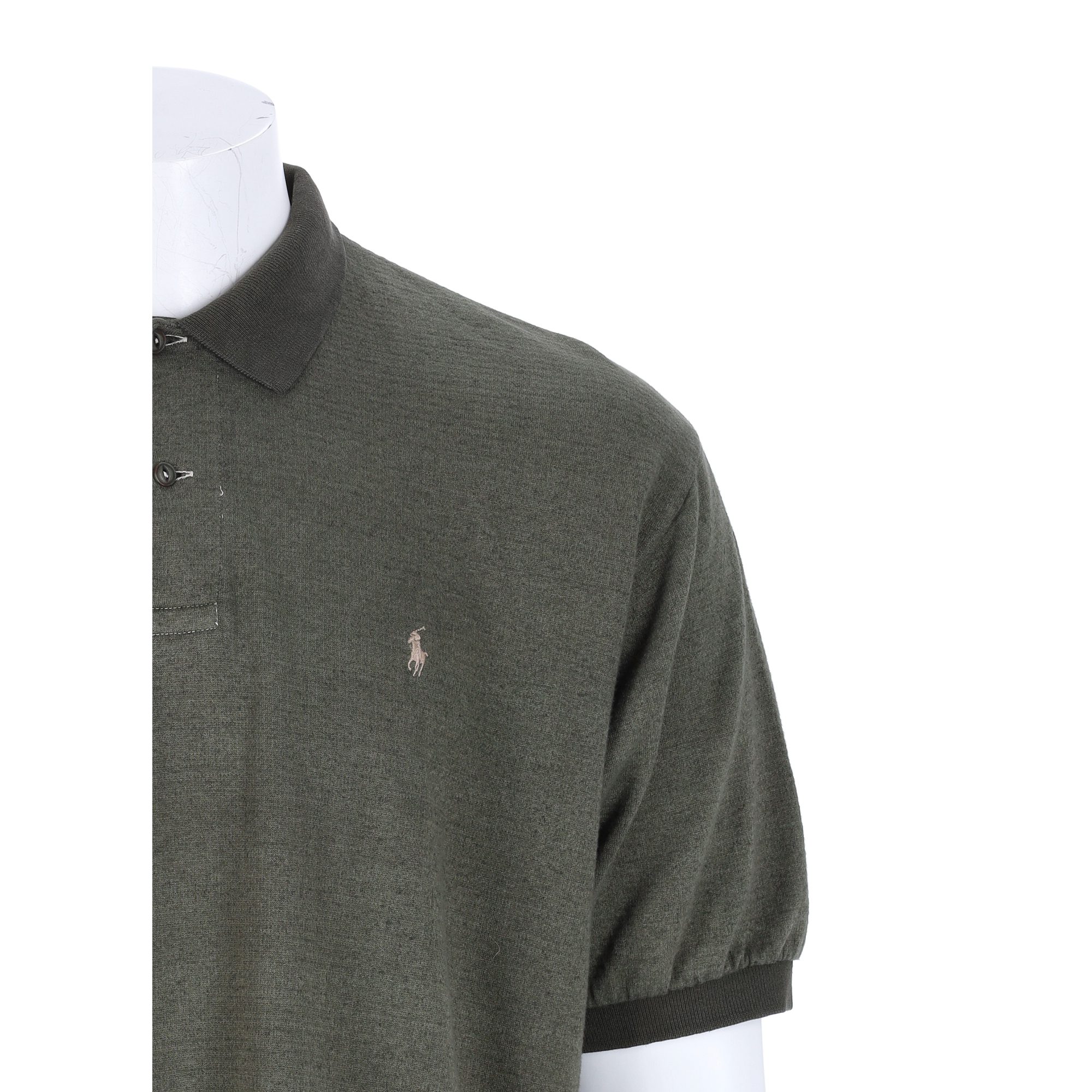 Polo manches courtes Homme  Kaki 5