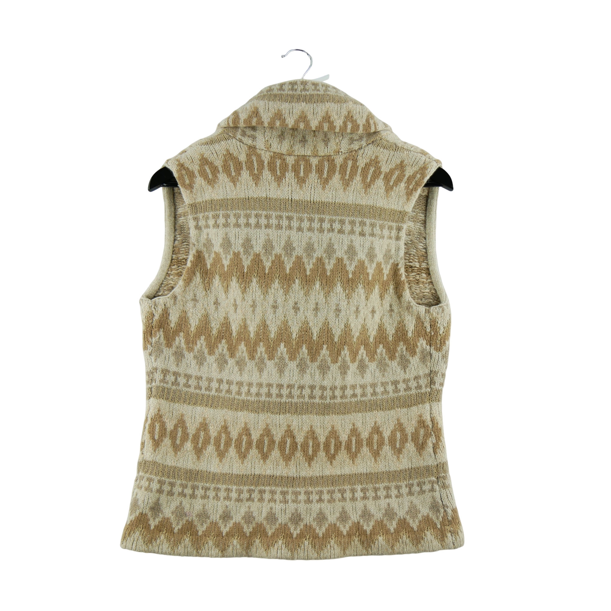 Gilet Femme  laine soie lin Beige 2